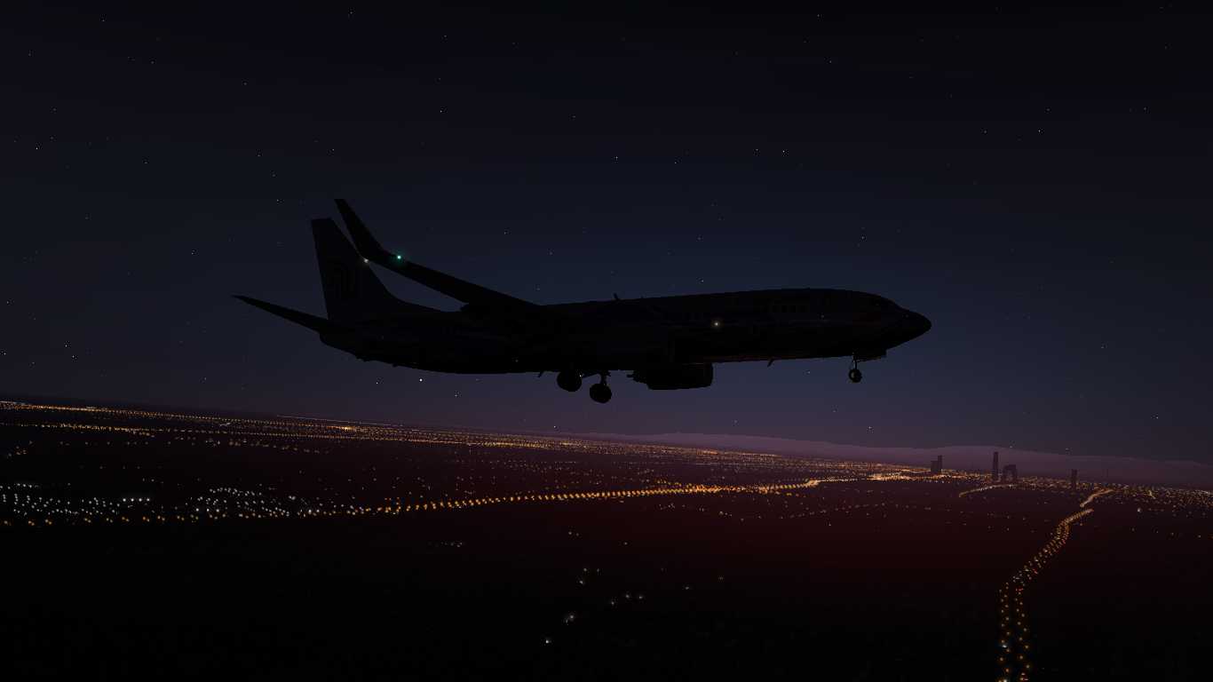 【X-Plane 11】北京首都国际机场黄昏降落-100 