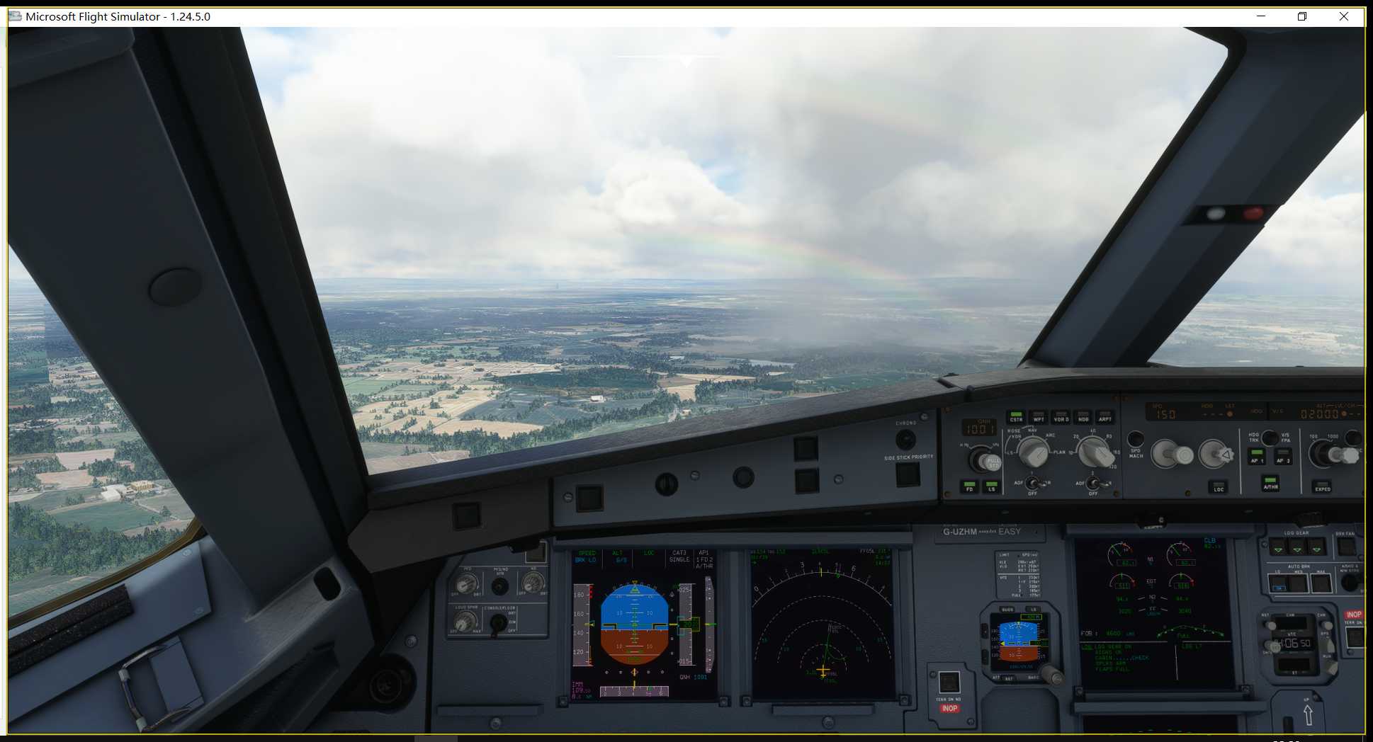 landing in rainbow-748 