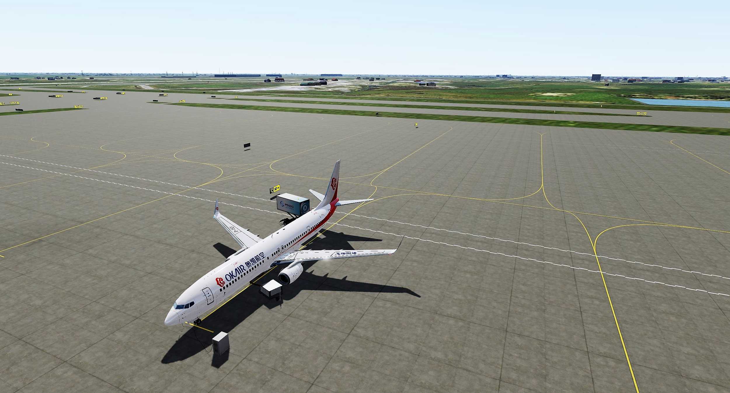 现实与虚拟-（奥凯航空B739）-6542 