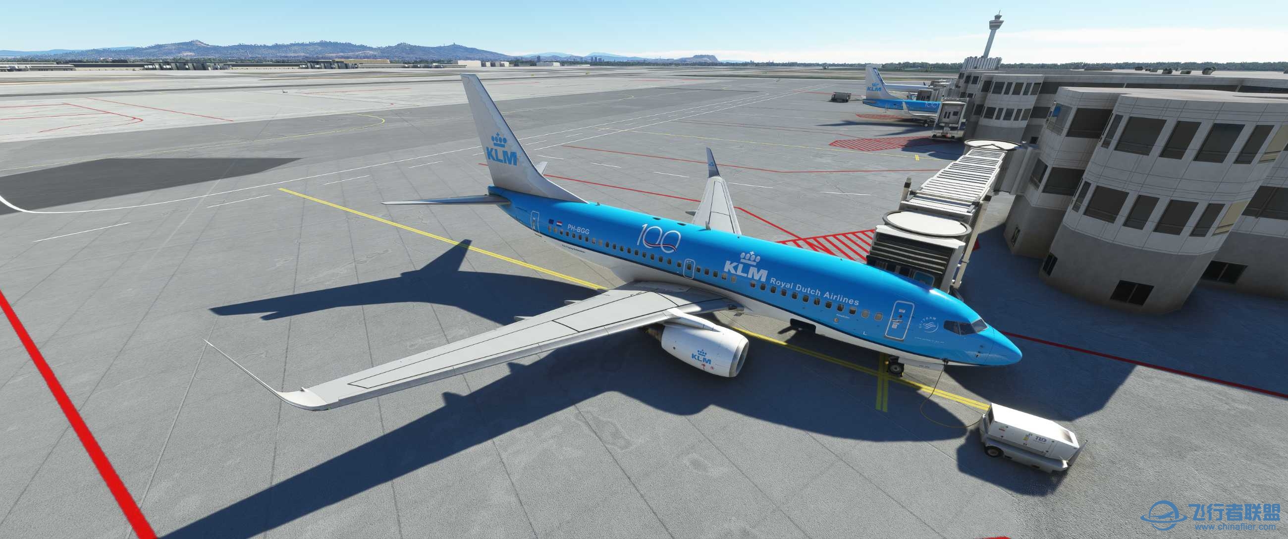 直布罗陀机场荷兰皇家航空737-700-3183 