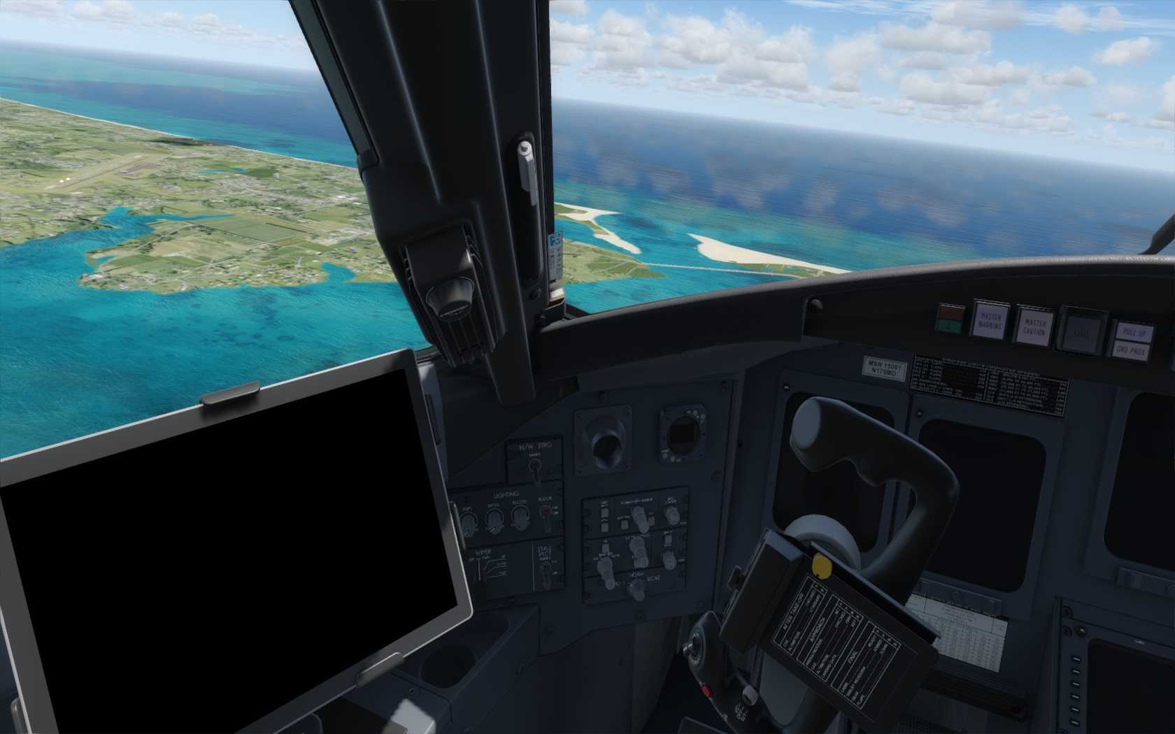 Aerosoft CRJ突然黑屏、驾驶盘左转到底？-6686 