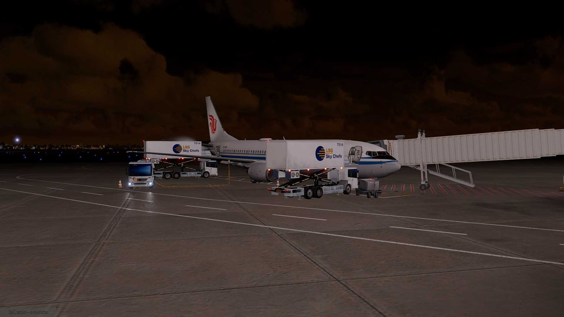 深夜飞行 北京-马尼拉-5455 