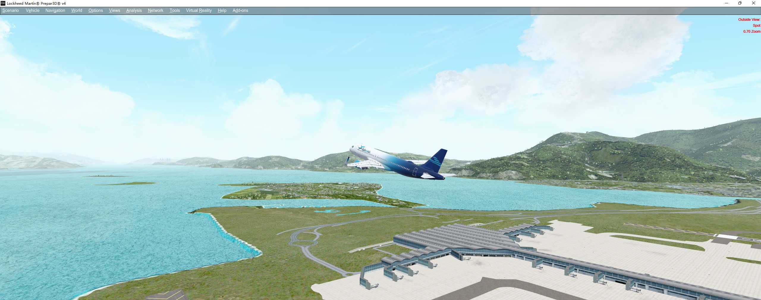 美图/ P3D Xplane11 A320画面对比-9815 