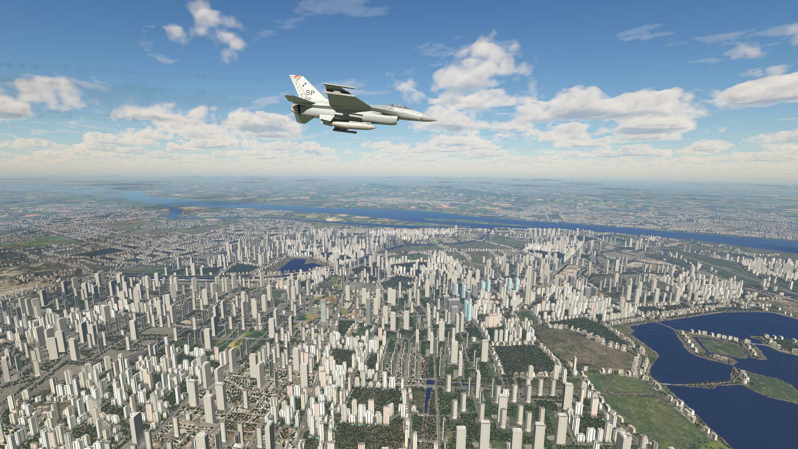 XP11 南京市中心那幢高楼居然是X-Plane大厦-6359 