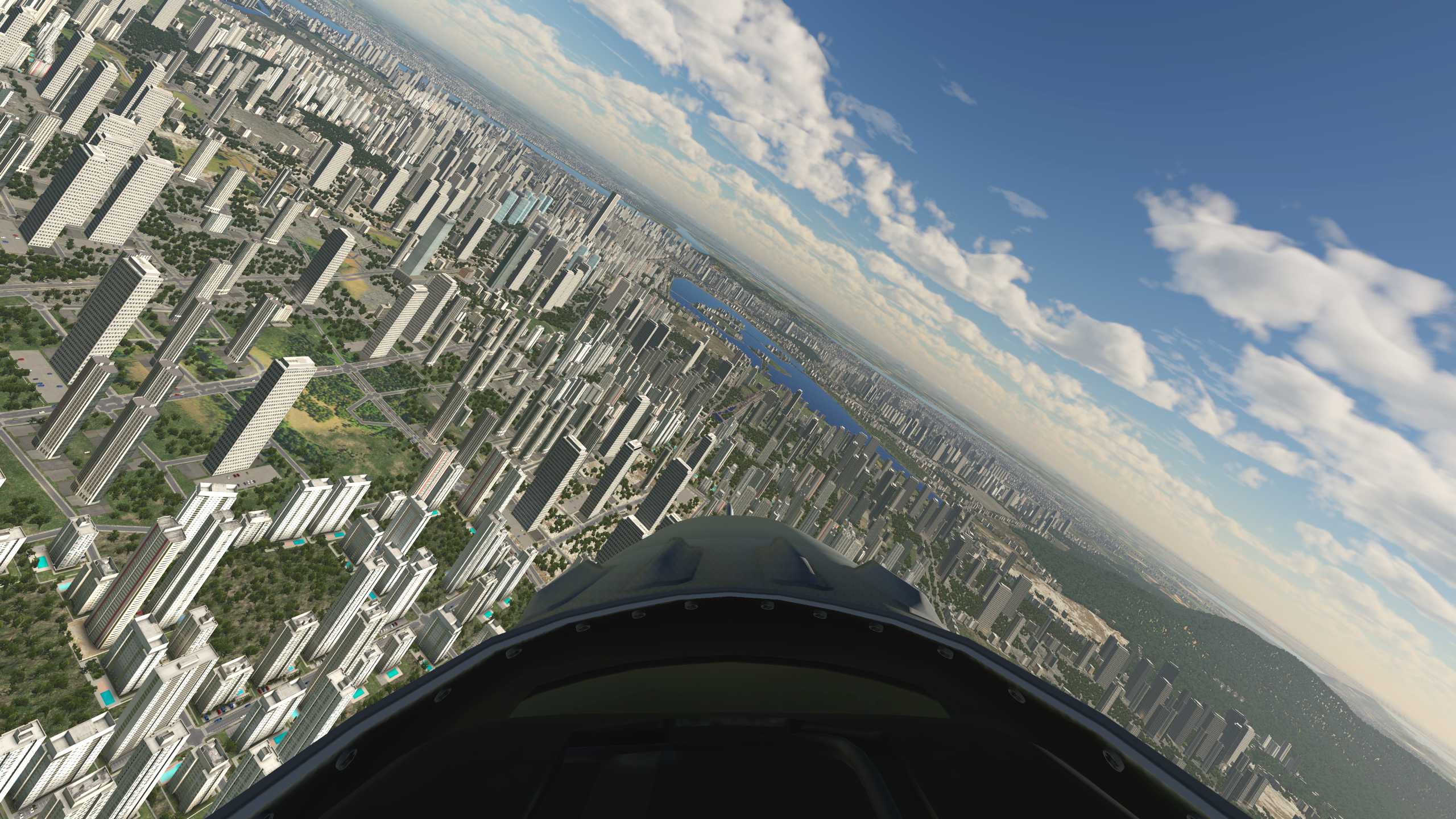 XP11 南京市中心那幢高楼居然是X-Plane大厦-1735 