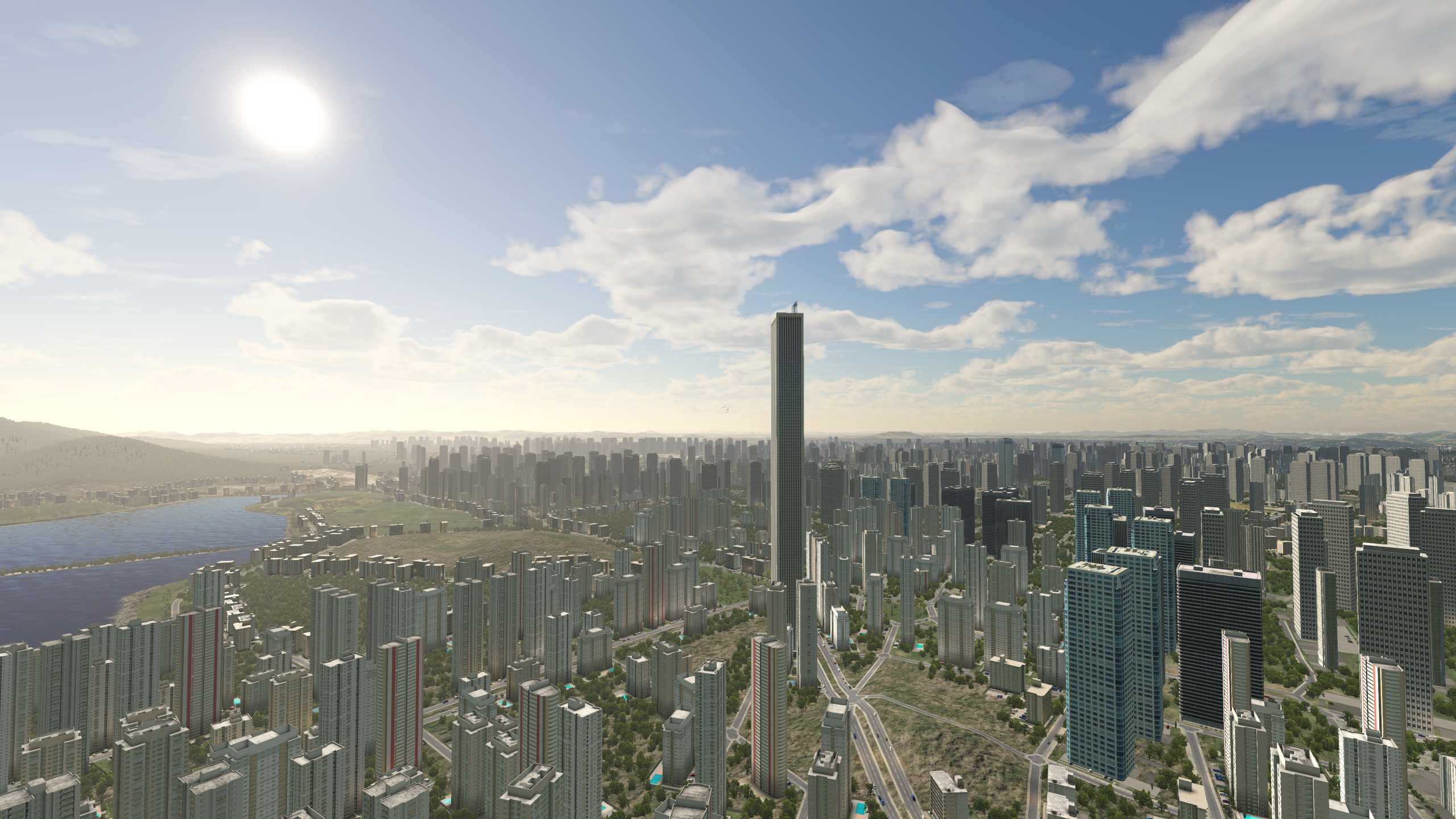 XP11 南京市中心那幢高楼居然是X-Plane大厦-4178 