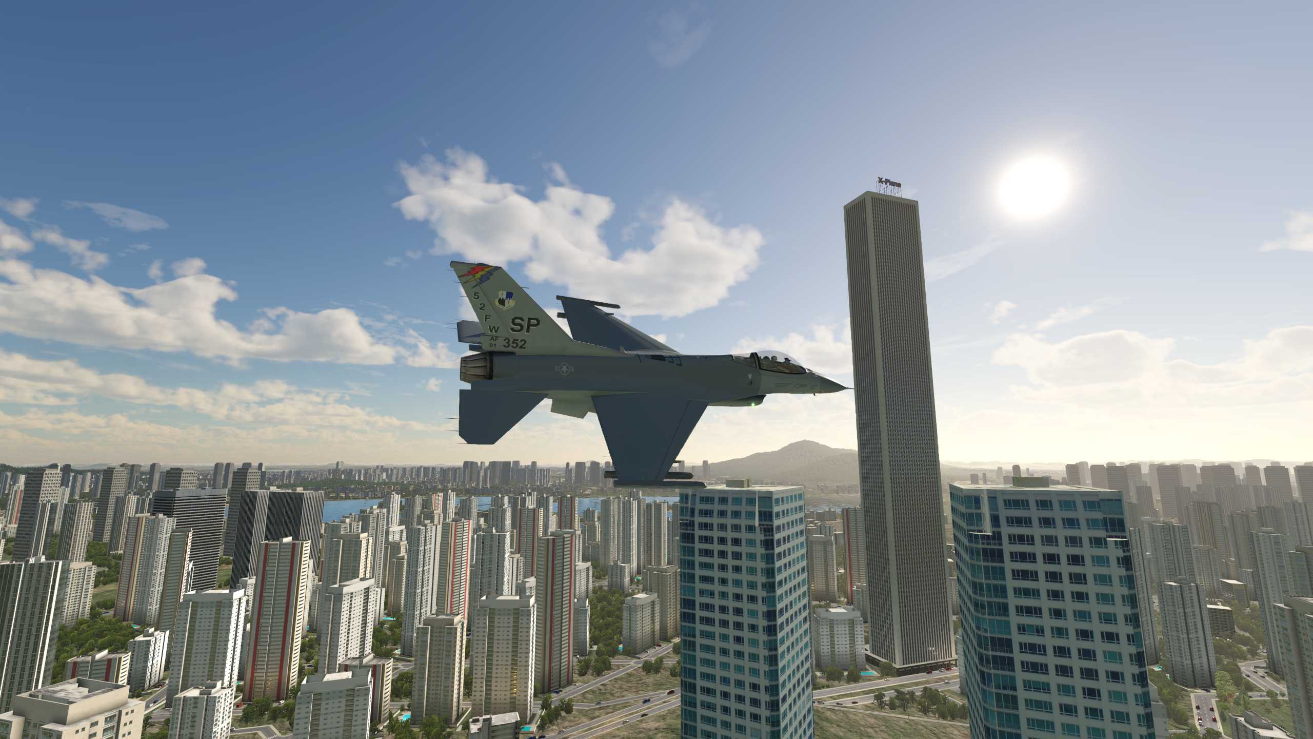 XP11 南京市中心那幢高楼居然是X-Plane大厦-1722 