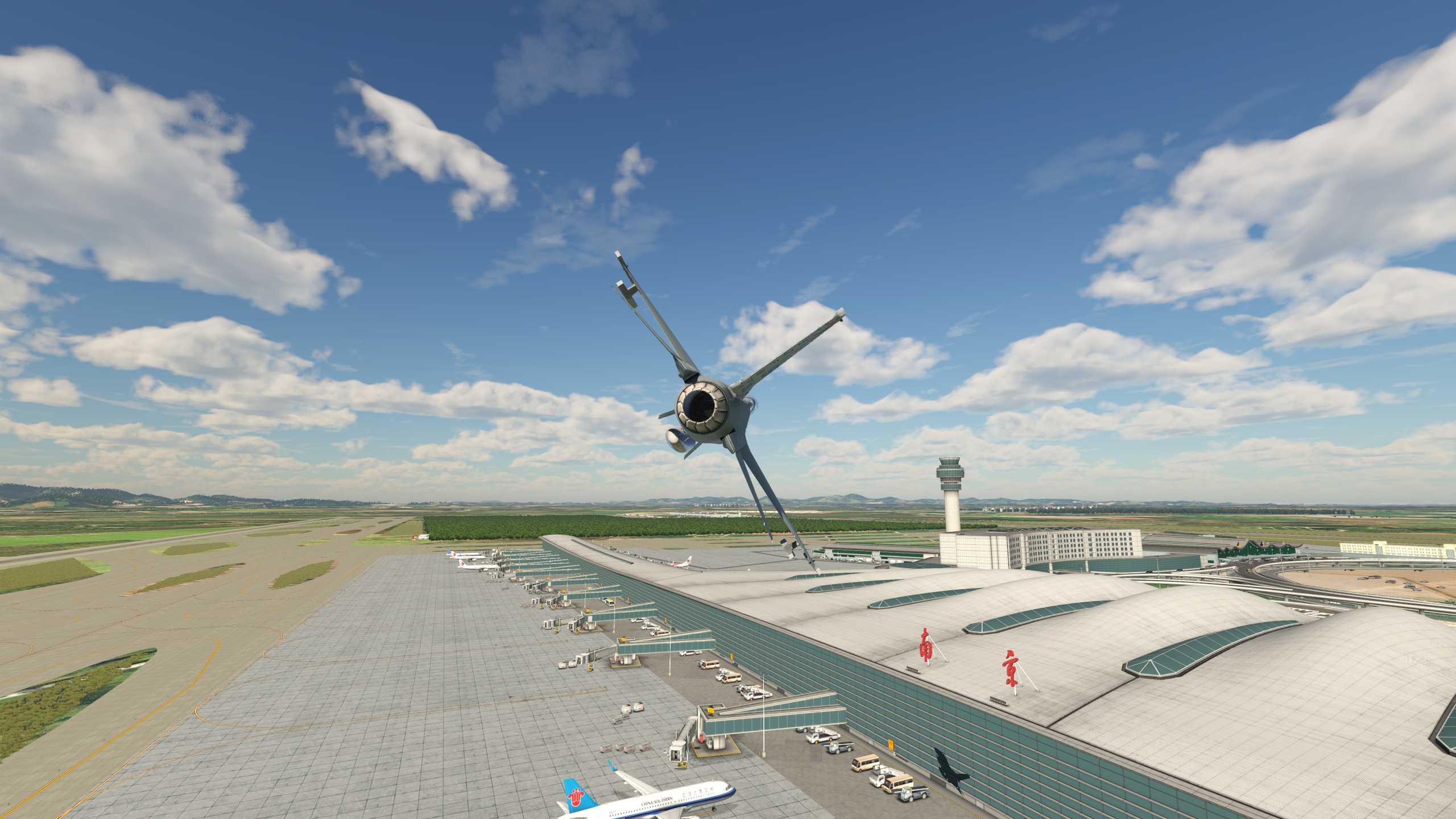 XP11 南京市中心那幢高楼居然是X-Plane大厦-3346 