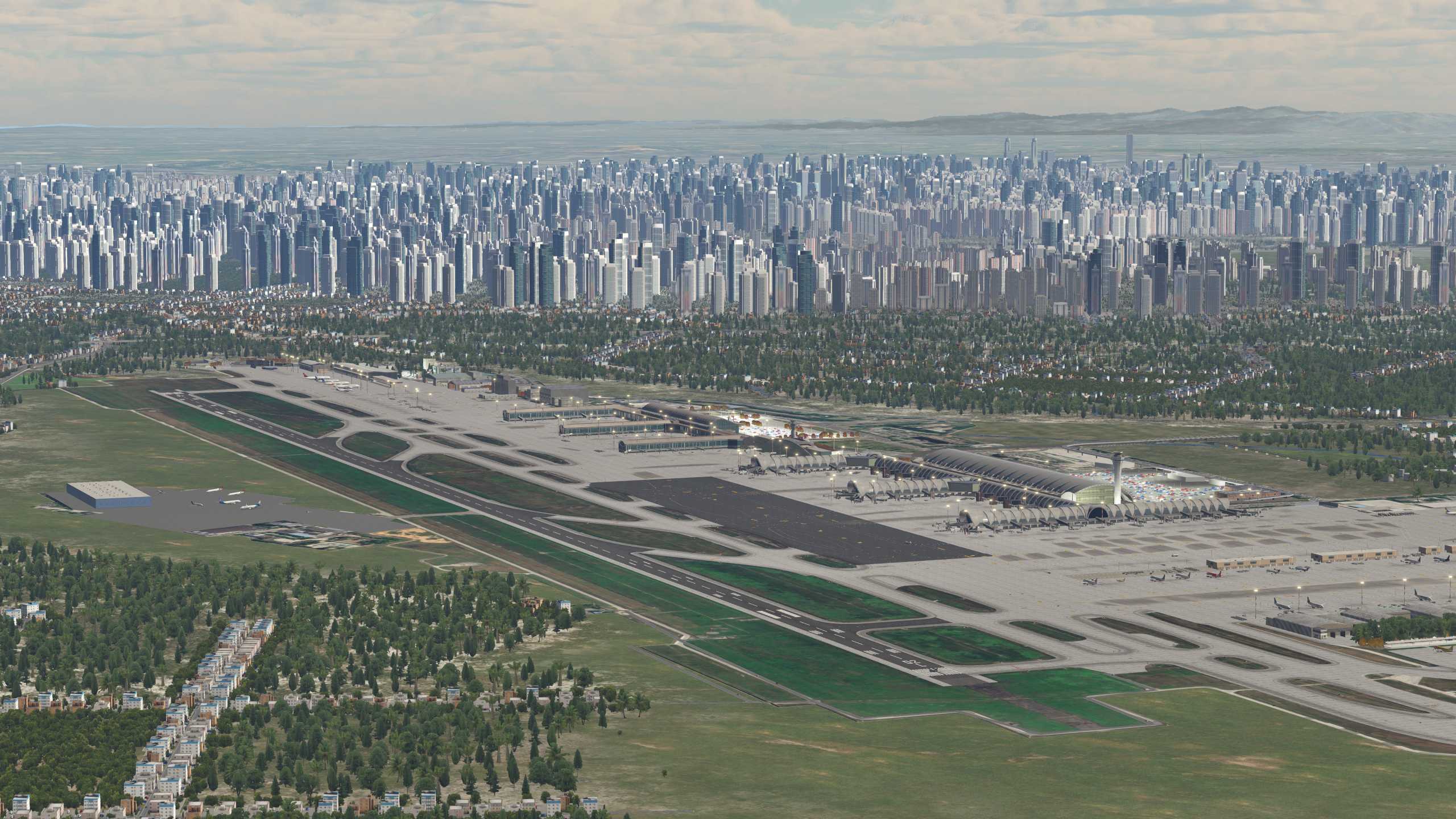 XP11 城市地景-----成都市再次升级效果-306 