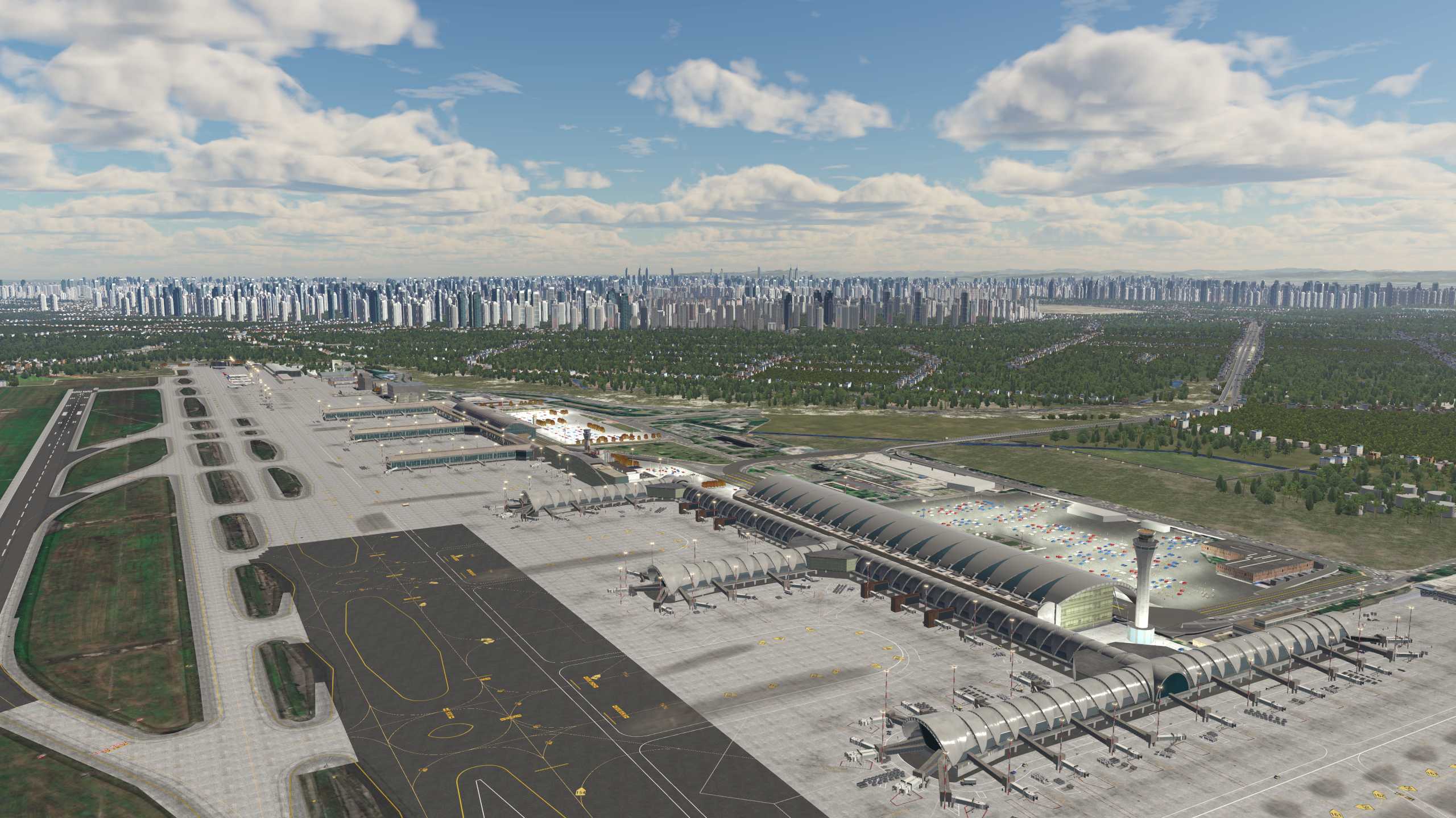 XP11 城市地景-----成都市再次升级效果-5840 