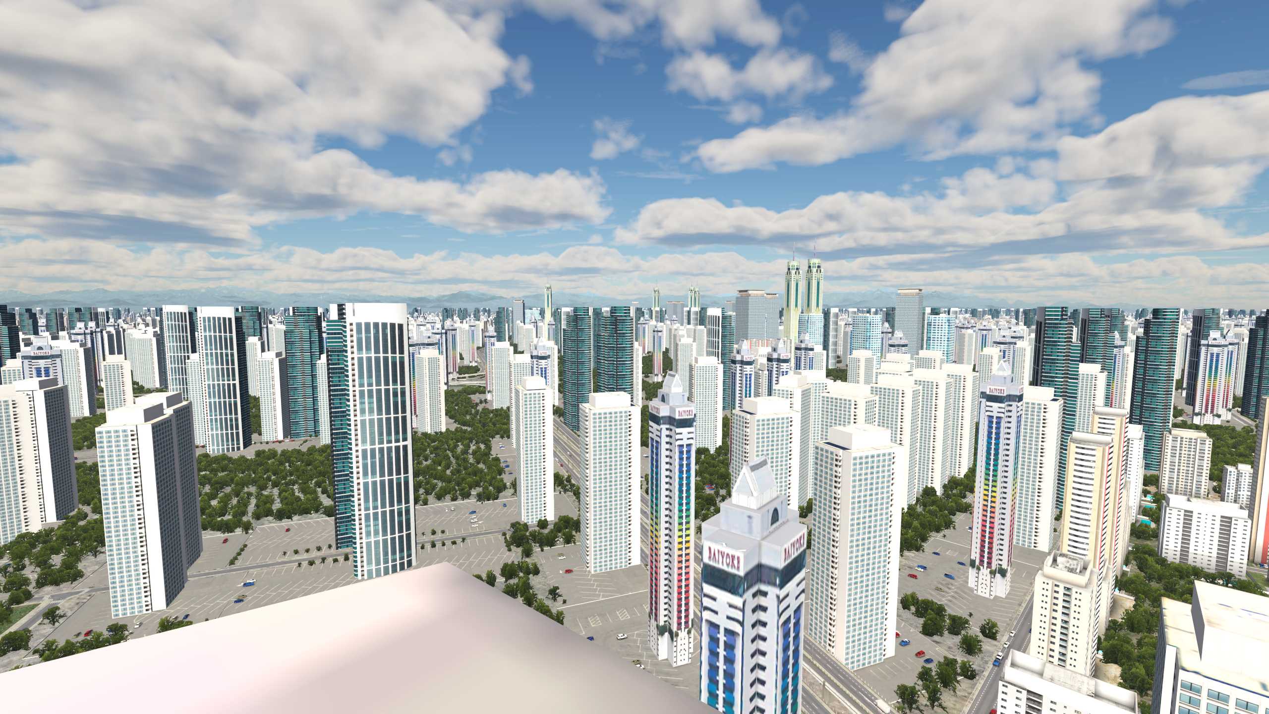 XP11 城市地景-----成都市再次升级效果-5388 