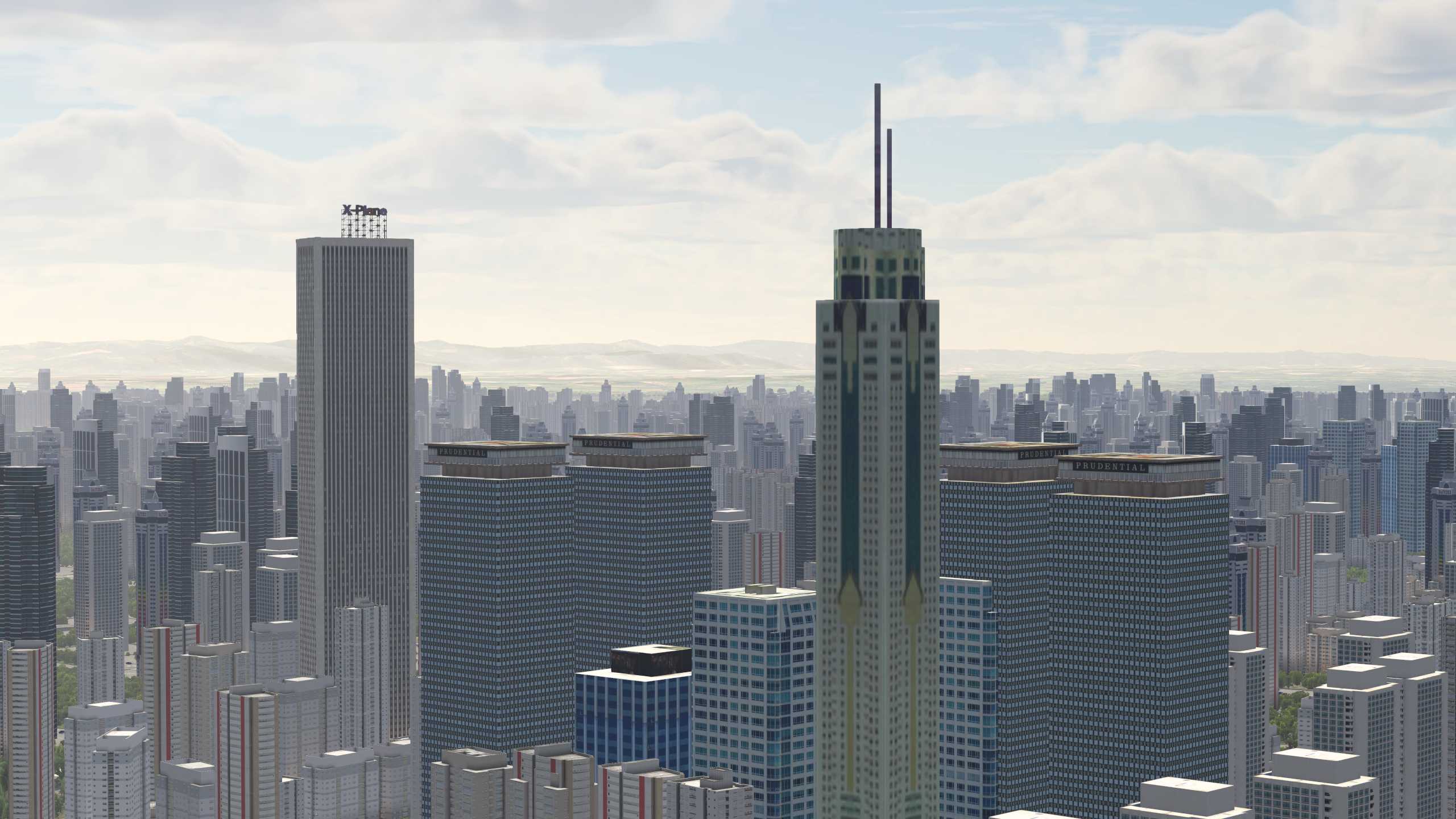 XP11 城市地景-----成都市再次升级效果-9141 