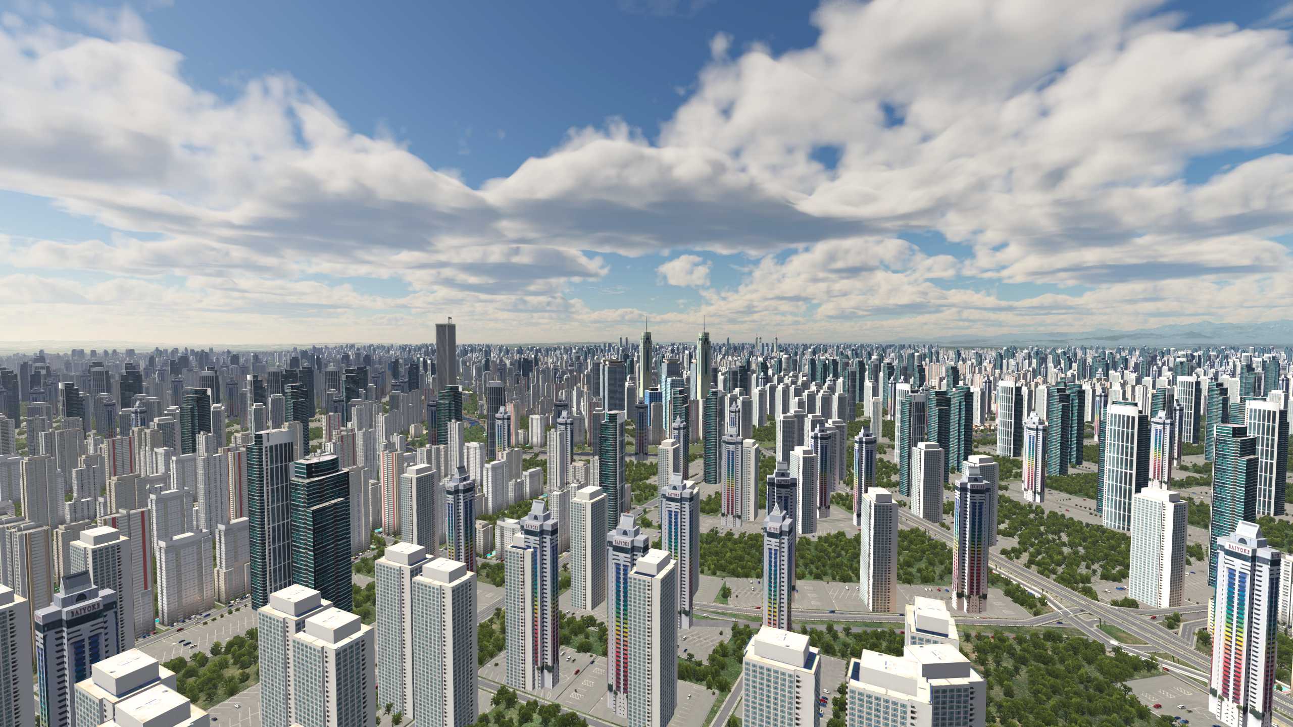 XP11 城市地景-----成都市再次升级效果-741 