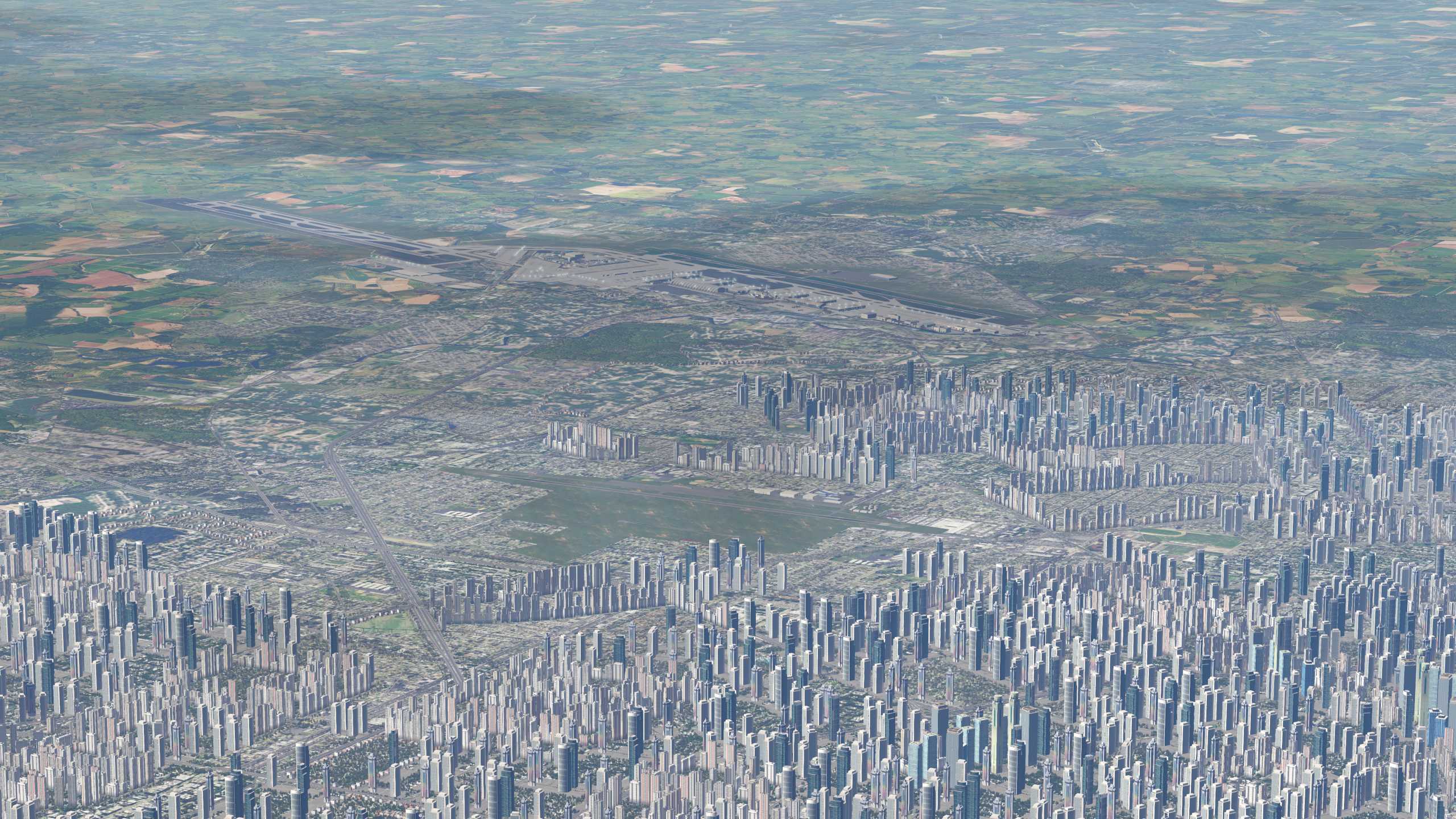 XP11 城市地景-----成都市再次升级效果-8851 