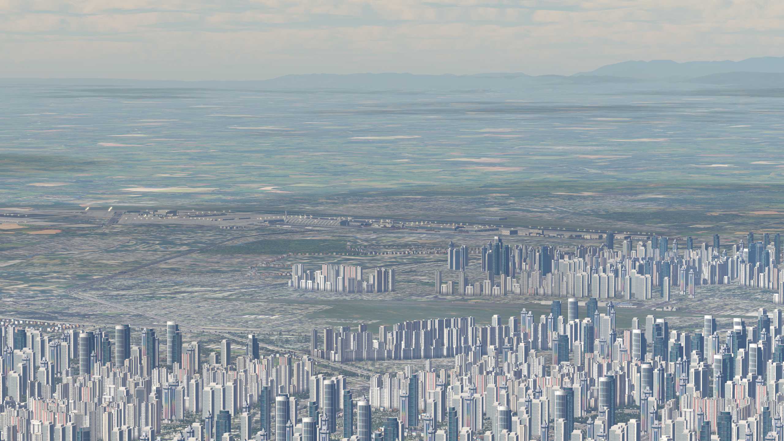 XP11 城市地景-----成都市再次升级效果-3163 