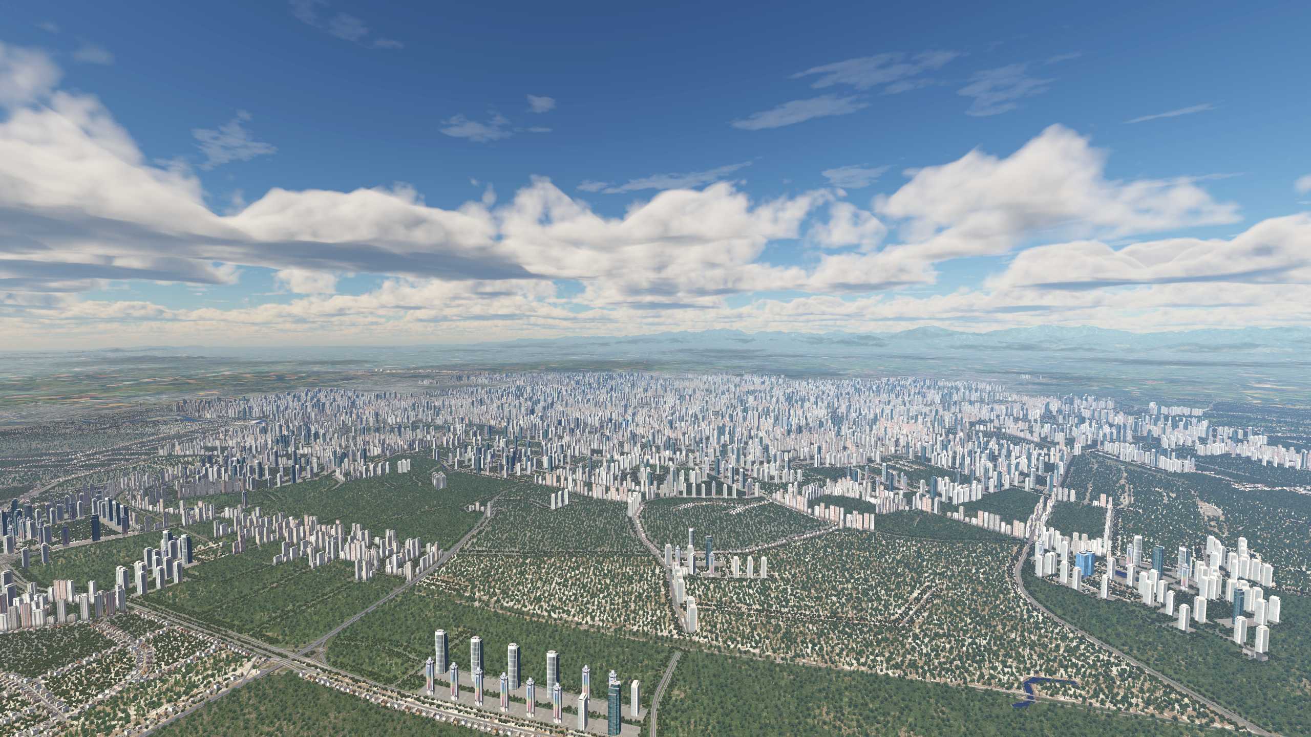 XP11 城市地景-----成都市再次升级效果-2495 