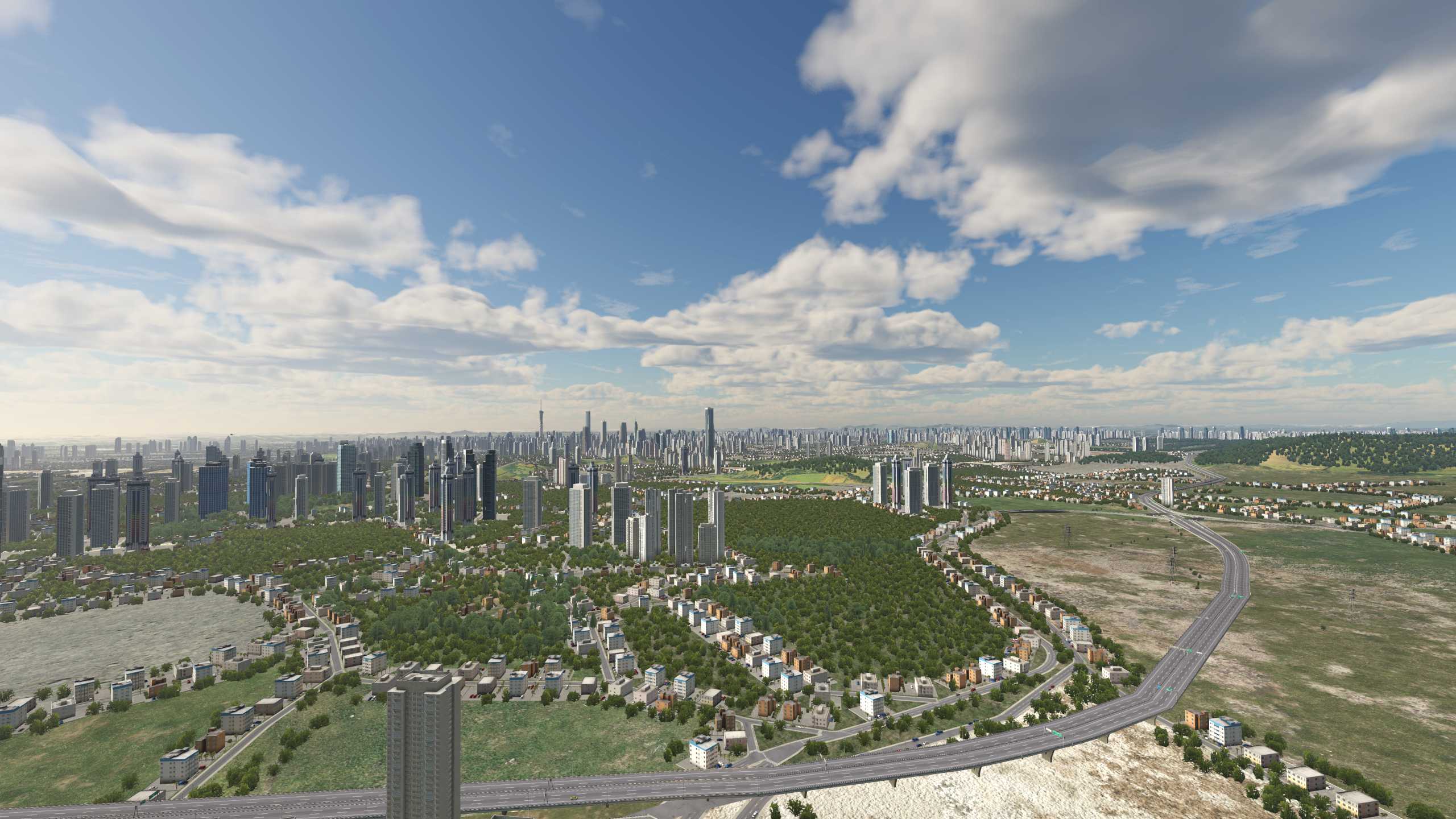 XP11 城市地景-----广州再次升级效果-9164 