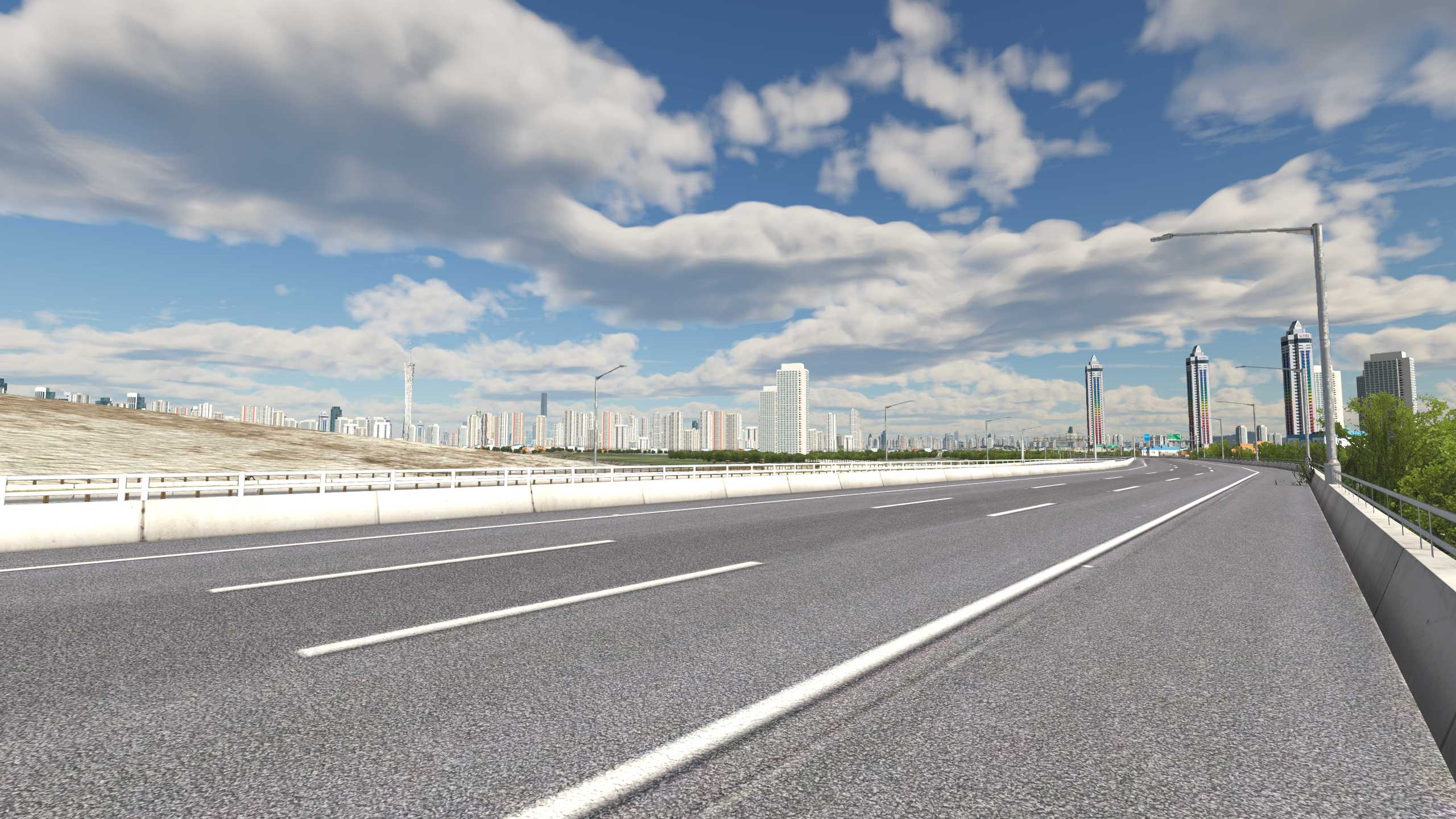 XP11 城市地景-----广州再次升级效果-7123 