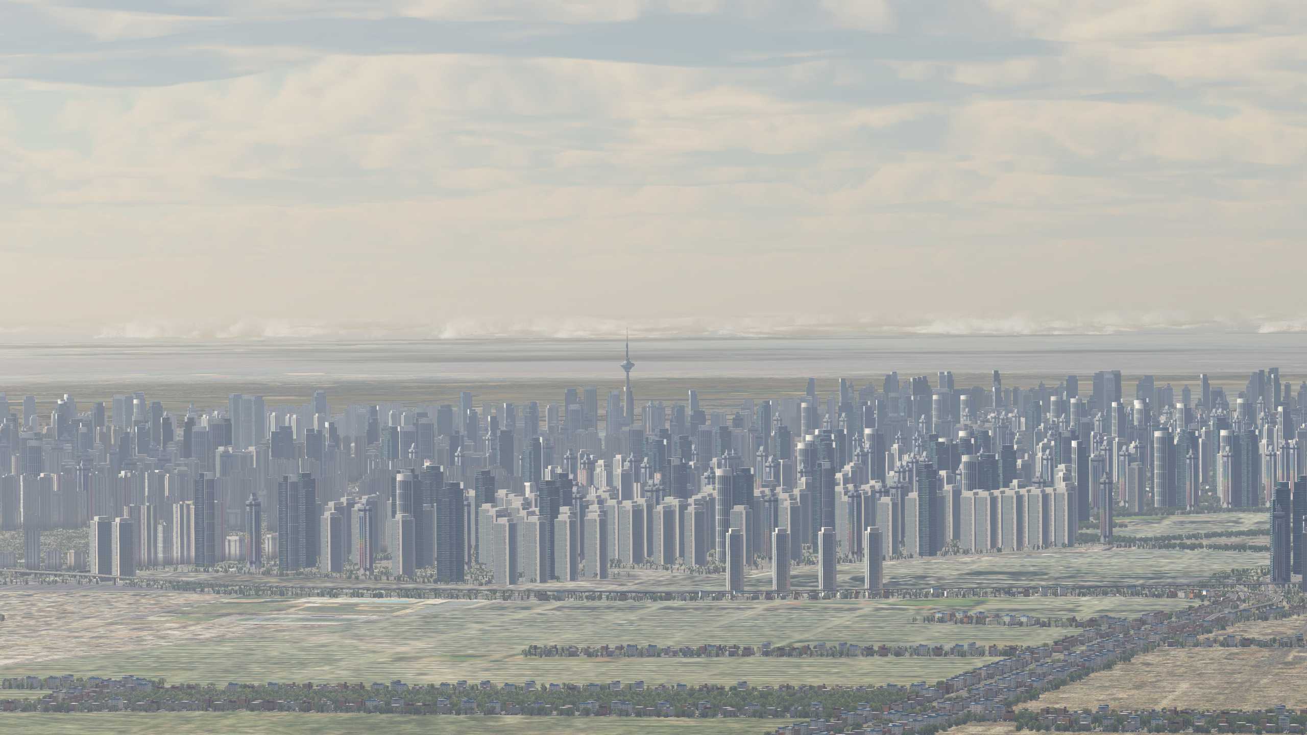 XP11 城市地景-----天津市效果-7794 