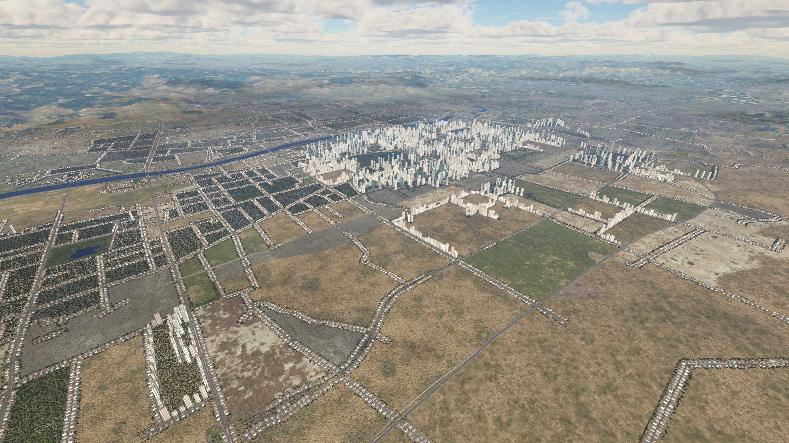 XP11 城市地景-----太原效果-1809 