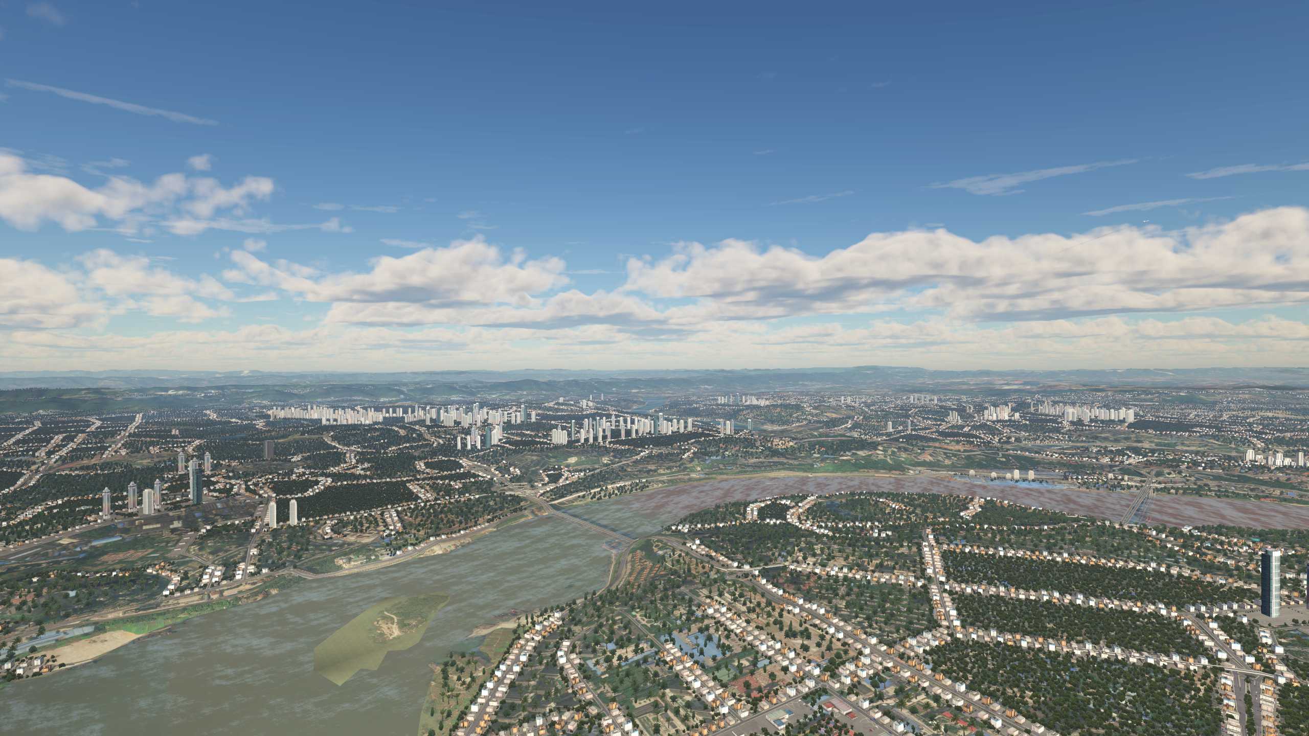XP11 城市地景-----重庆效果-6459 