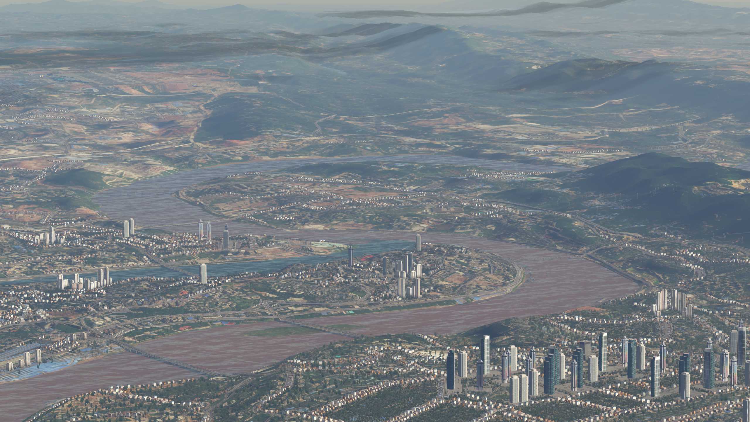 XP11 城市地景-----重庆效果-3876 