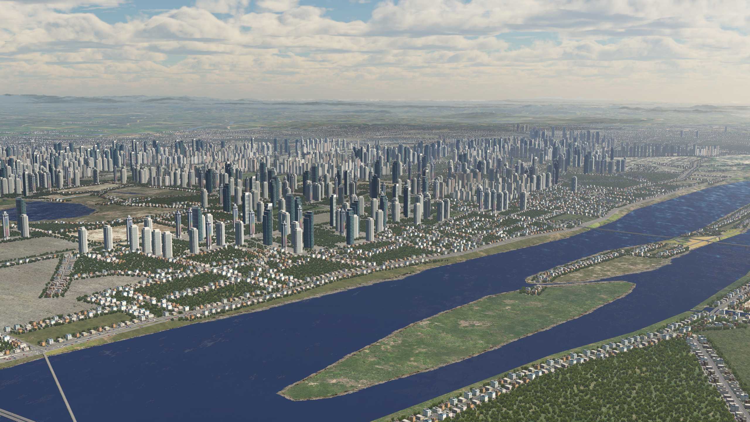 XP11 城市地景-----长沙效果-2361 