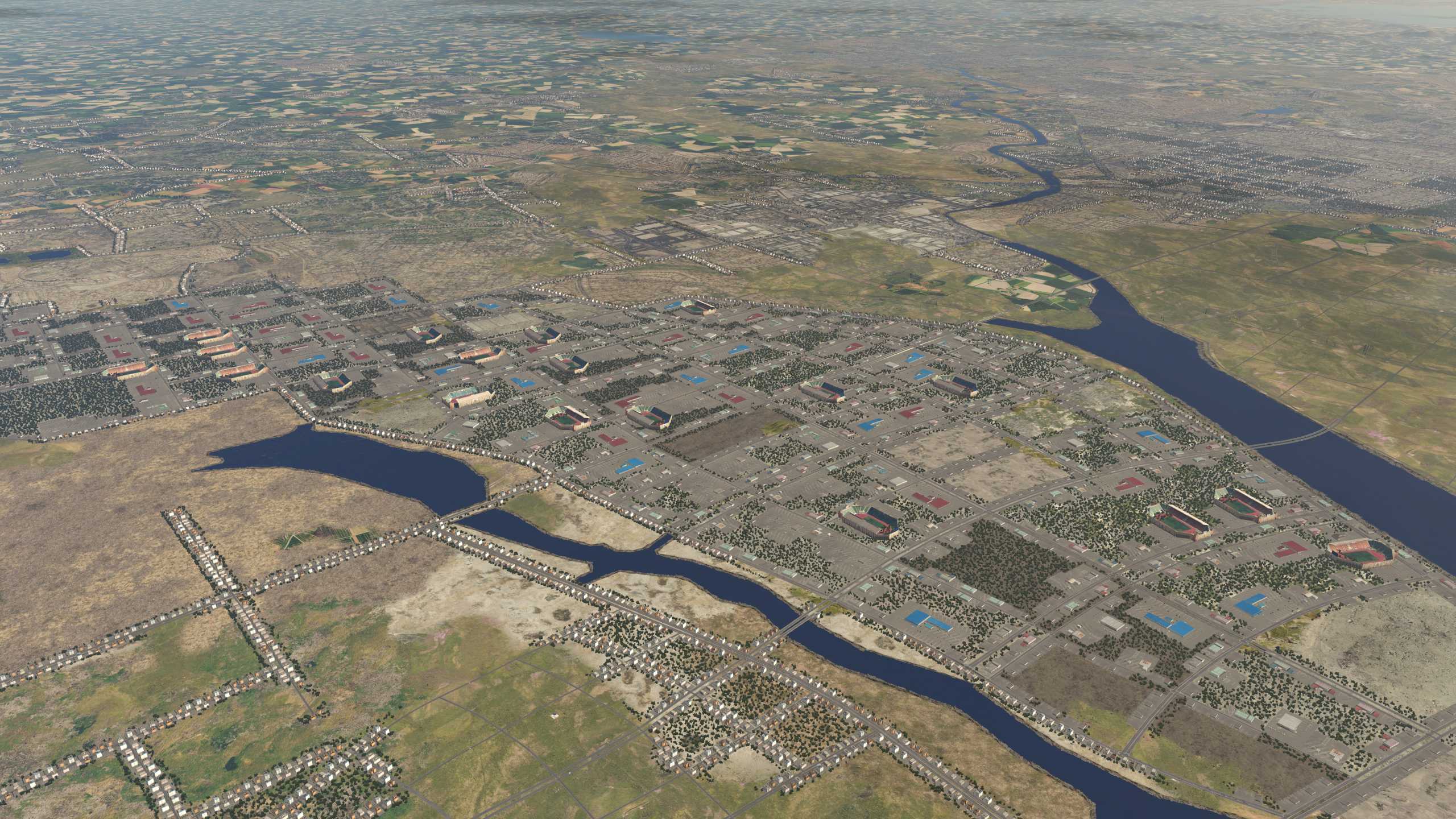 XP11 城市地景-----青岛效果-9533 