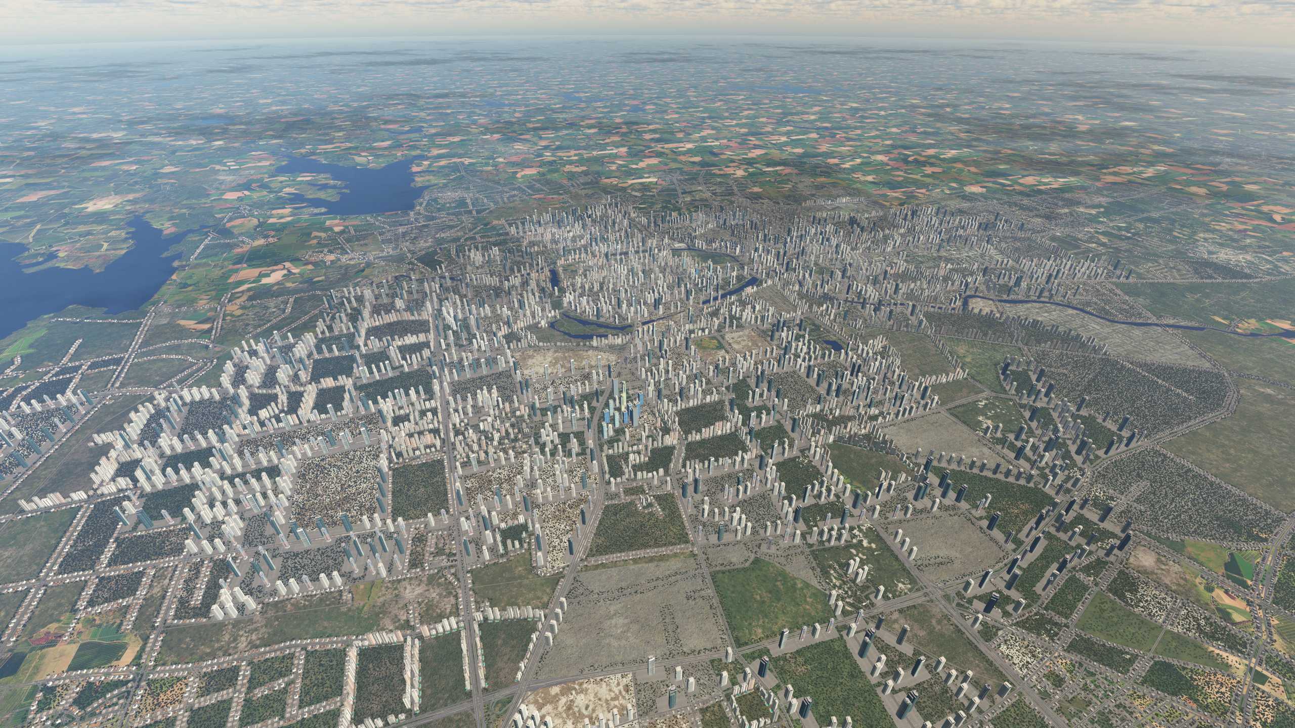 XP11 城市地景-----合肥市升级效果-3804 
