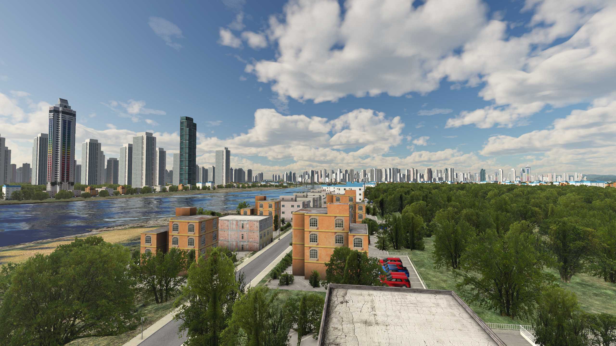 XP11 城市地景-----宁波市升级效果-7252 