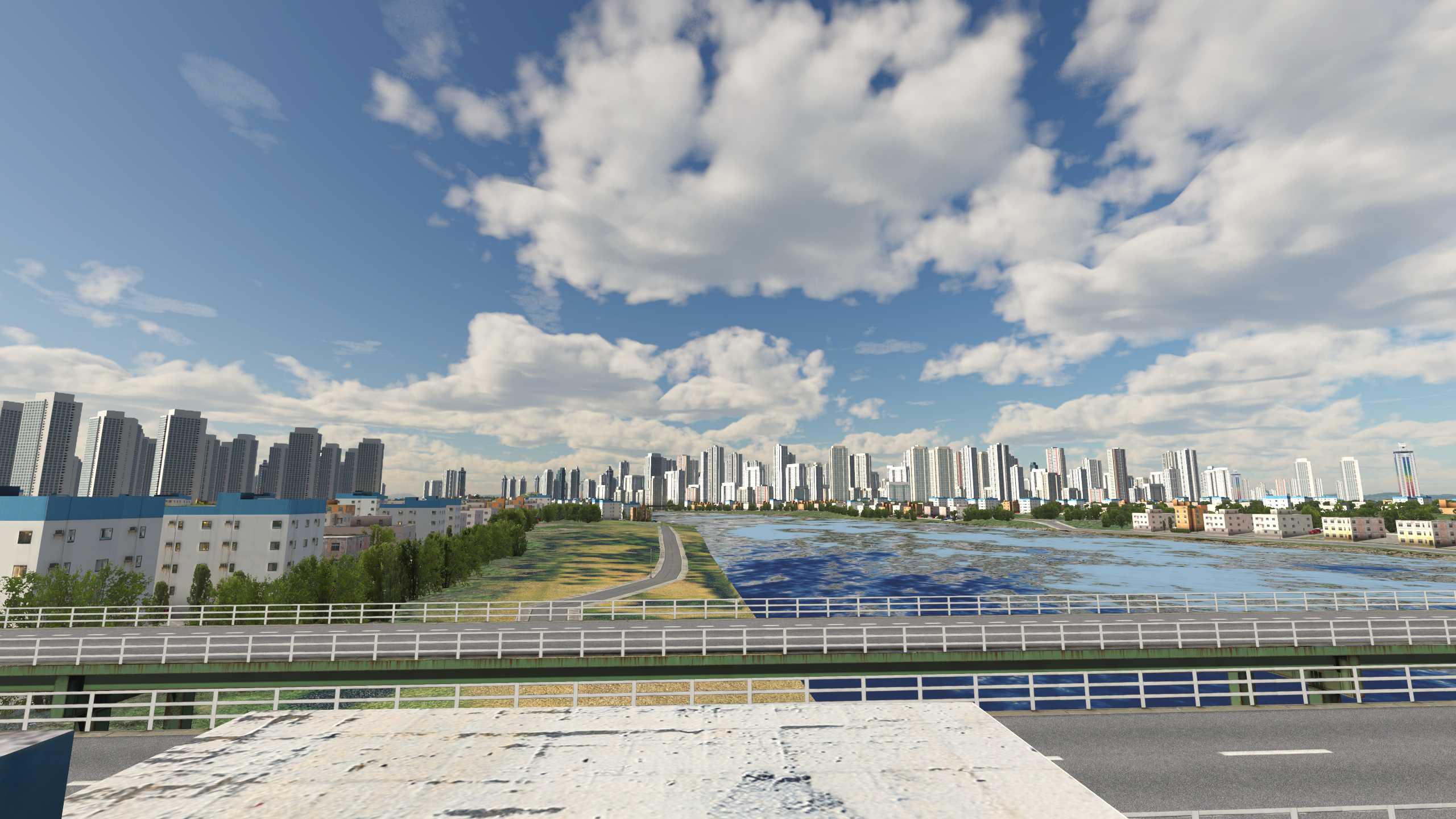 XP11 城市地景-----宁波市升级效果-8840 
