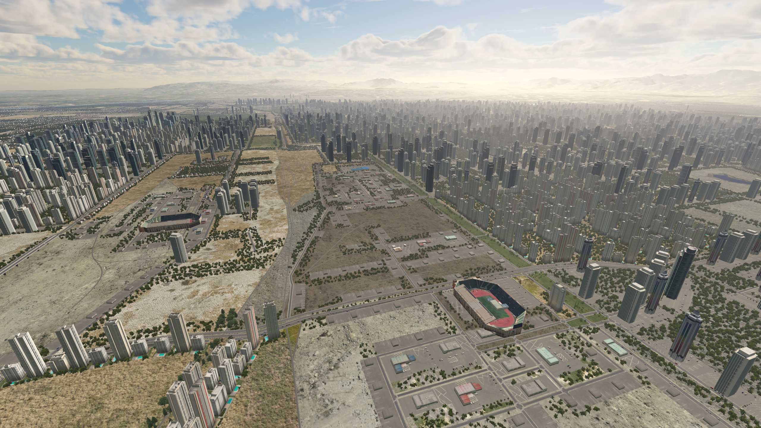 XP11 城市地景-----西安市升级效果-3229 