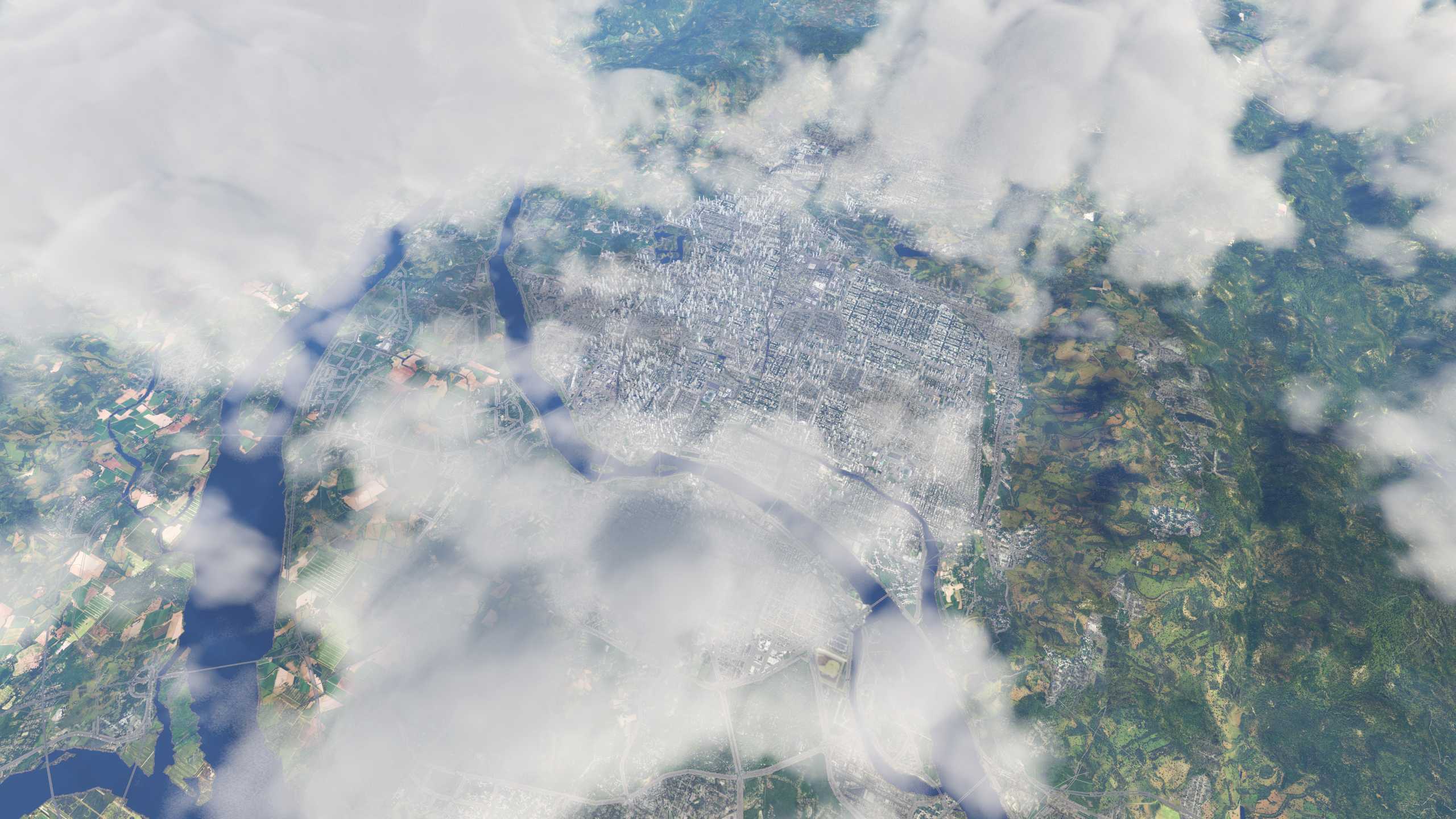 XP11 城市地景-----福州效果-2602 