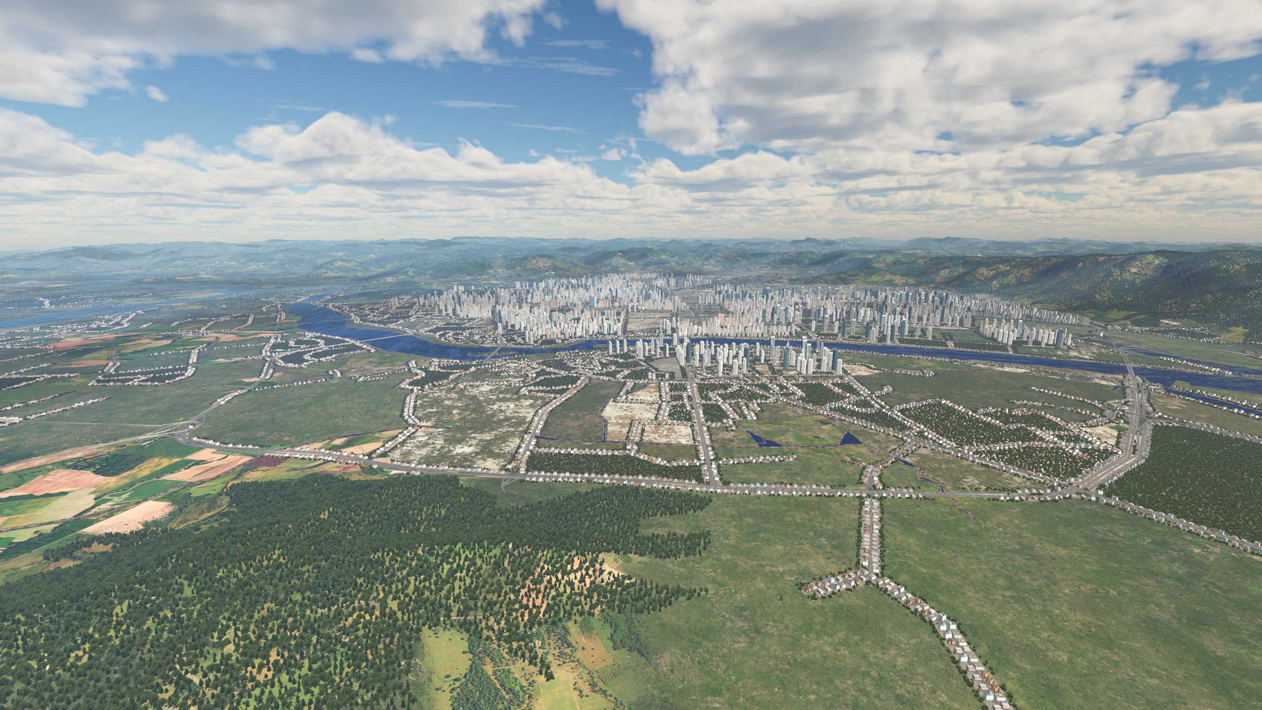 XP11 城市地景-----福州效果-3573 