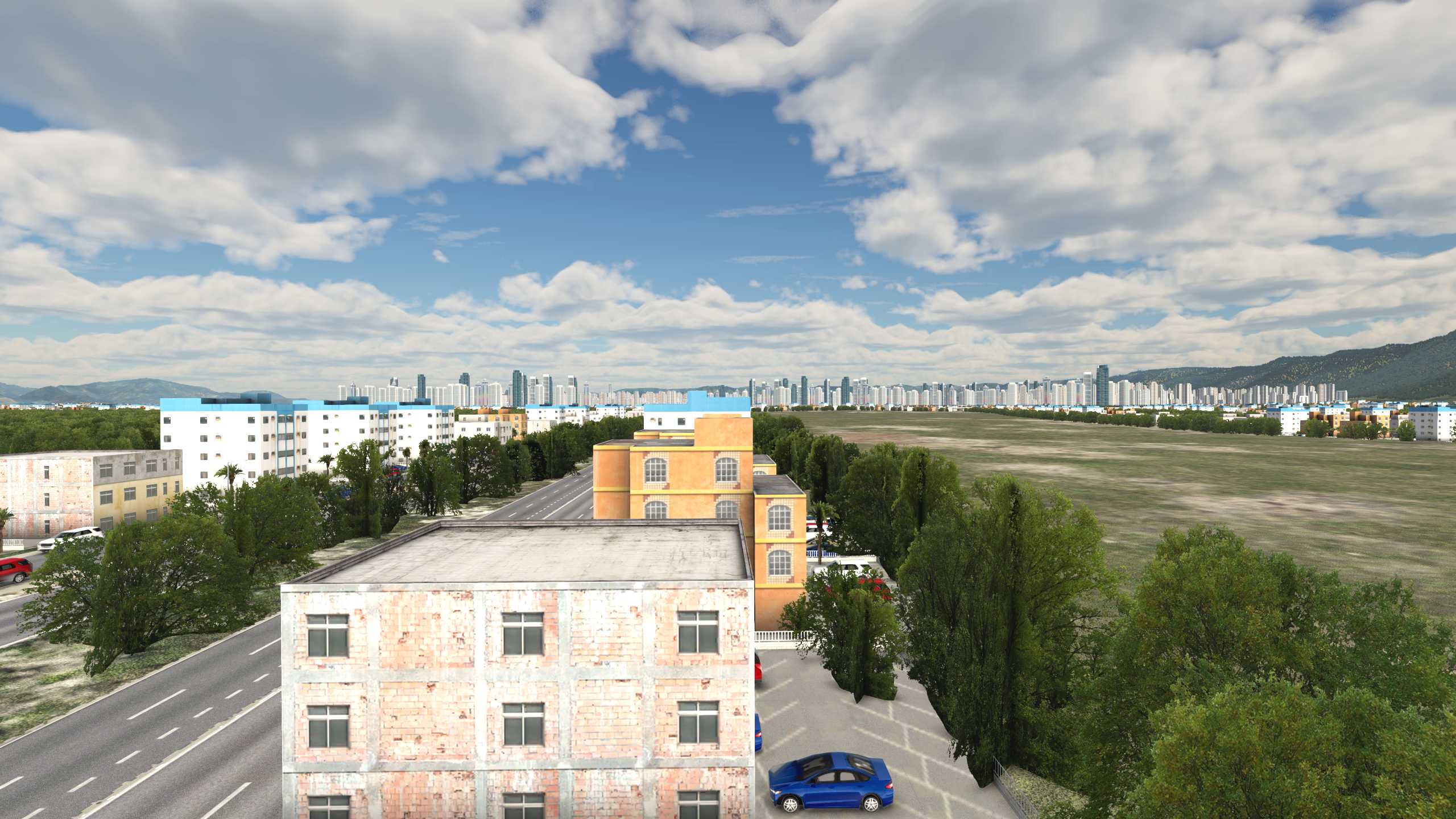 XP11 城市地景-----福州效果-1618 