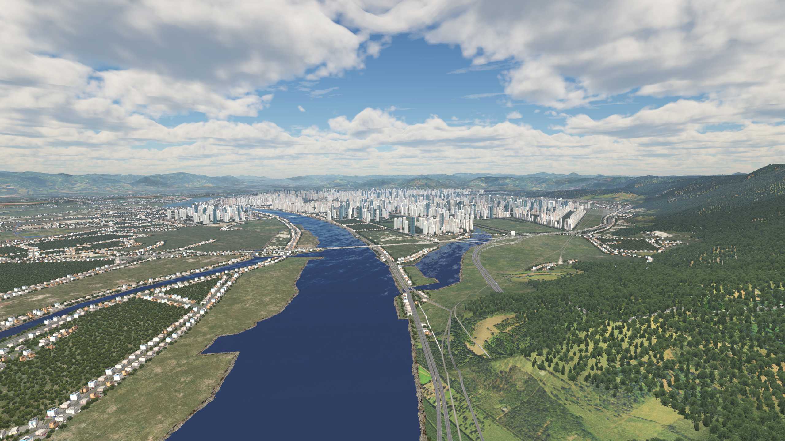 XP11 城市地景-----福州效果-1355 
