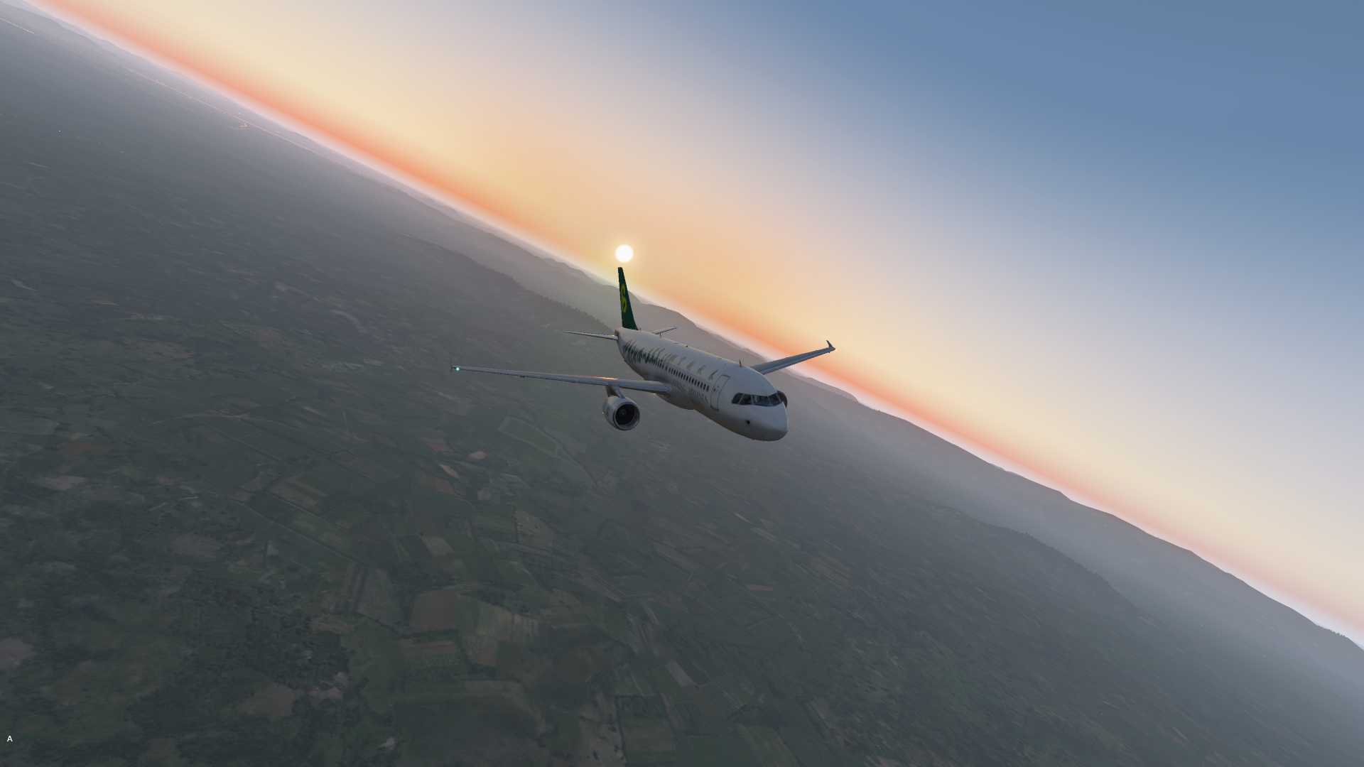 【X-Plane 11】黄昏接近时-5929 