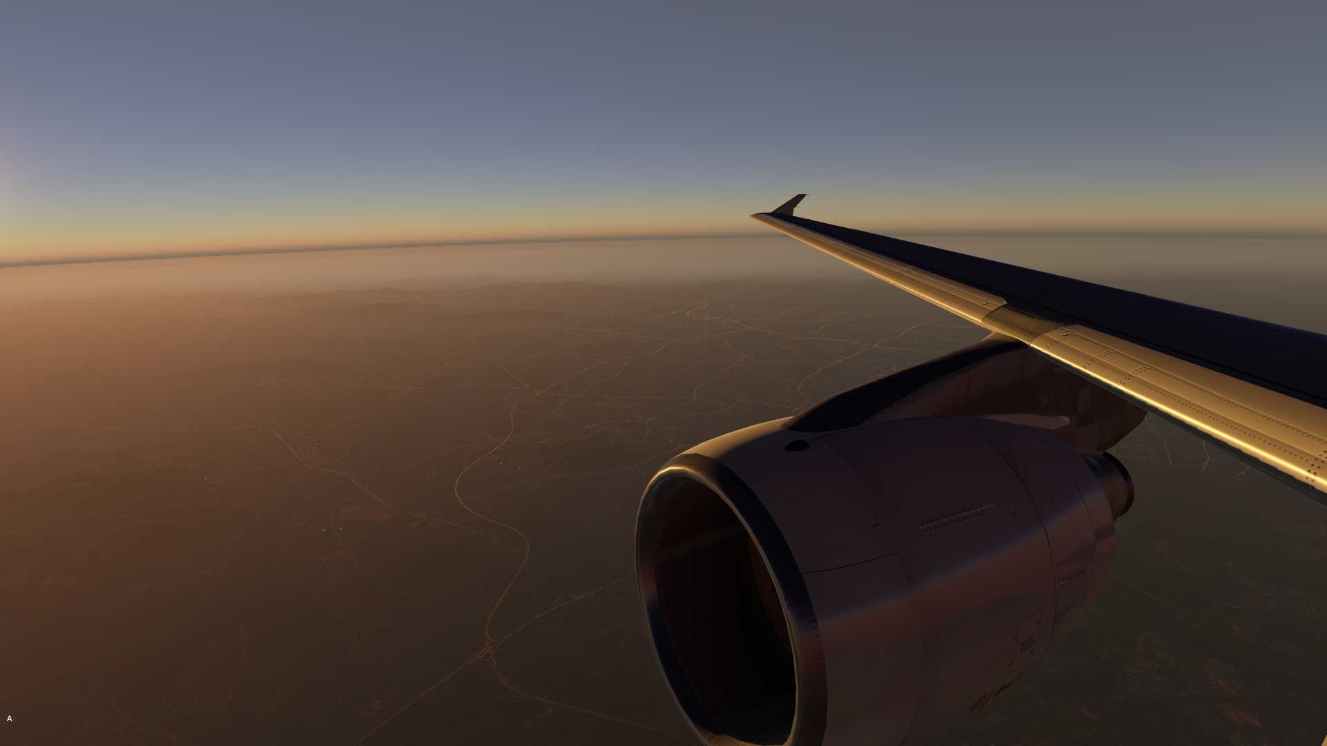 【X-Plane 11】黄昏接近时-1501 