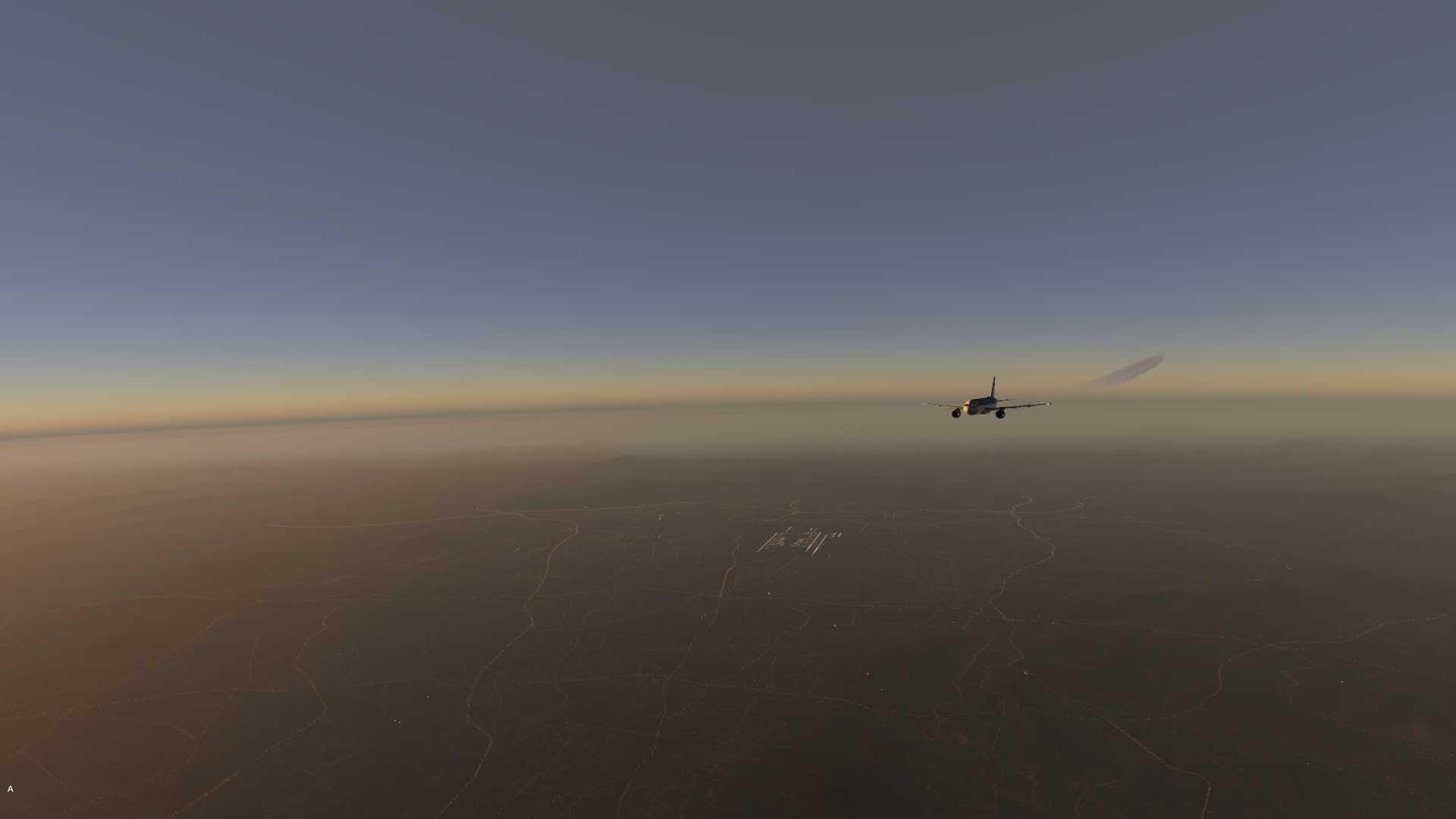 【X-Plane 11】黄昏接近时-7807 