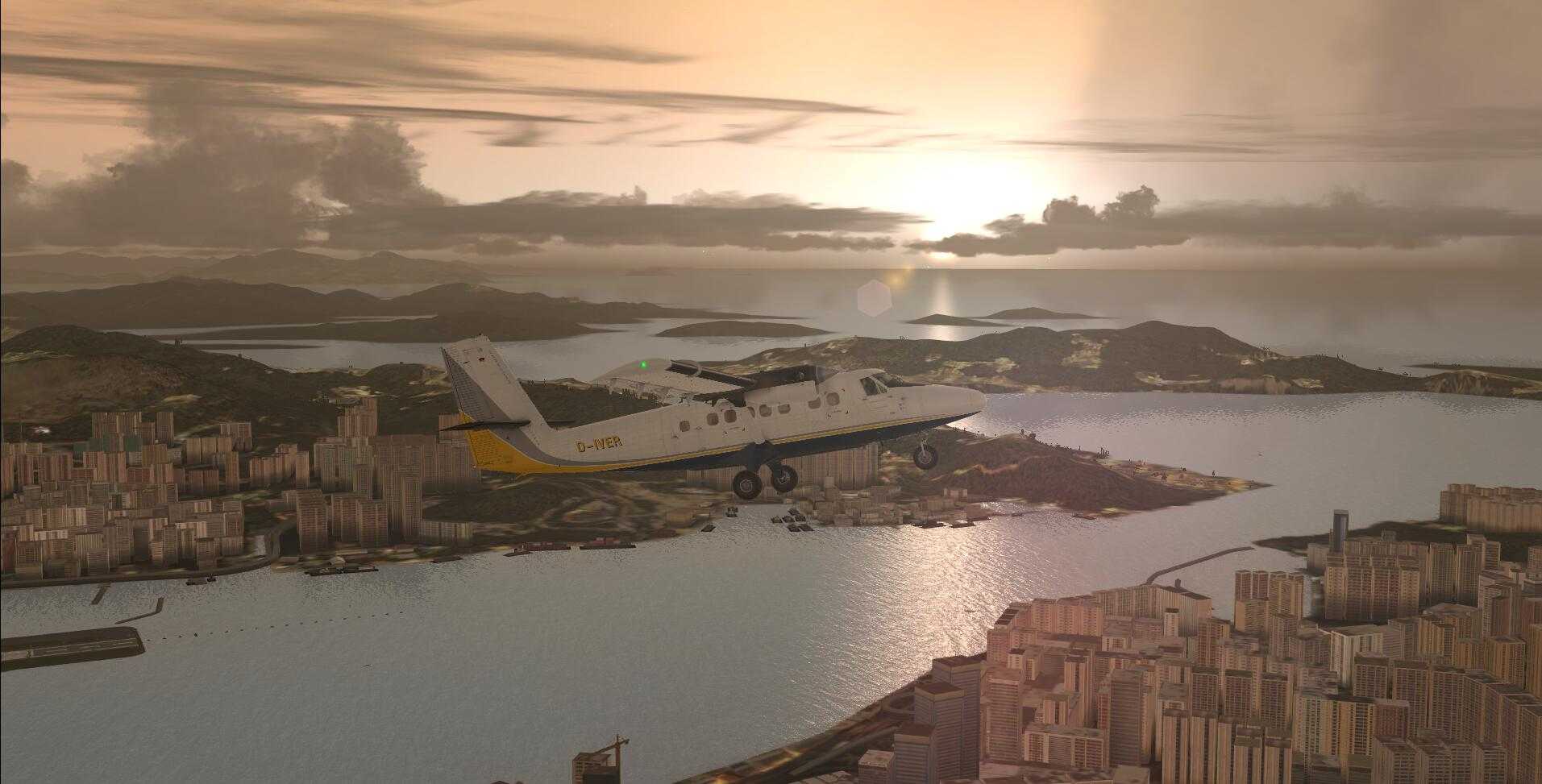 DHC-6 双水獭 香港的一次爬楼之行-7402 