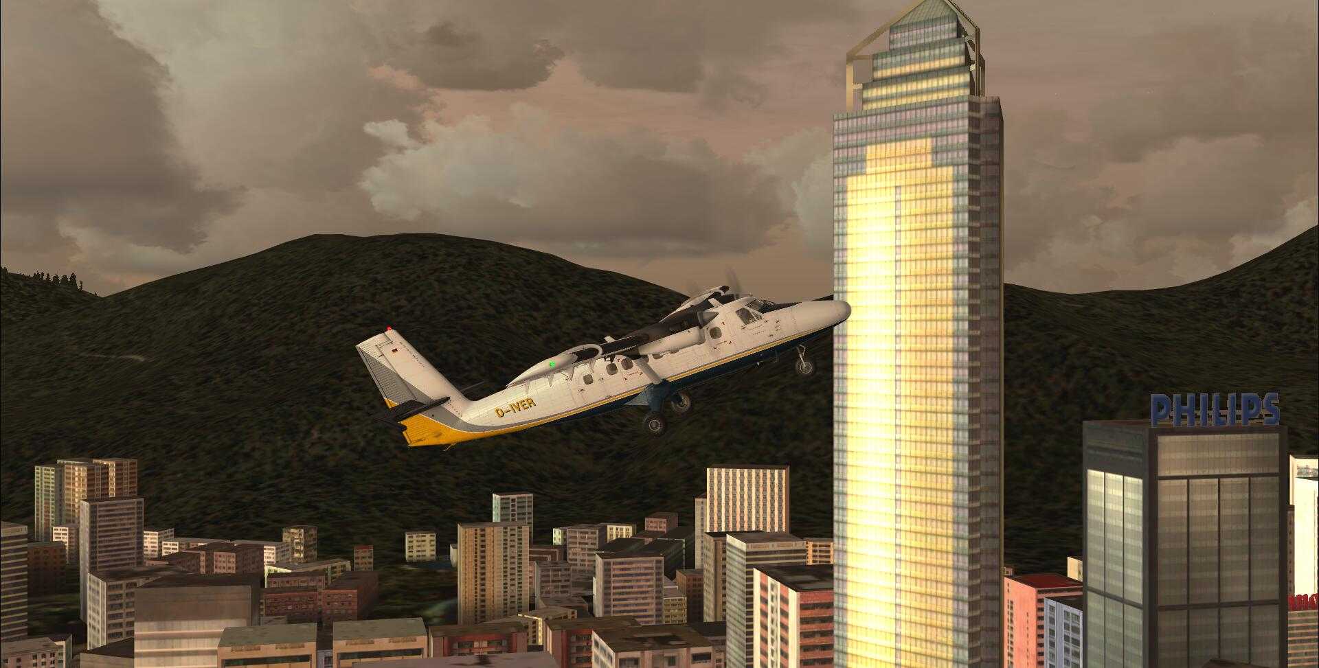 DHC-6 双水獭 香港的一次爬楼之行-8367 