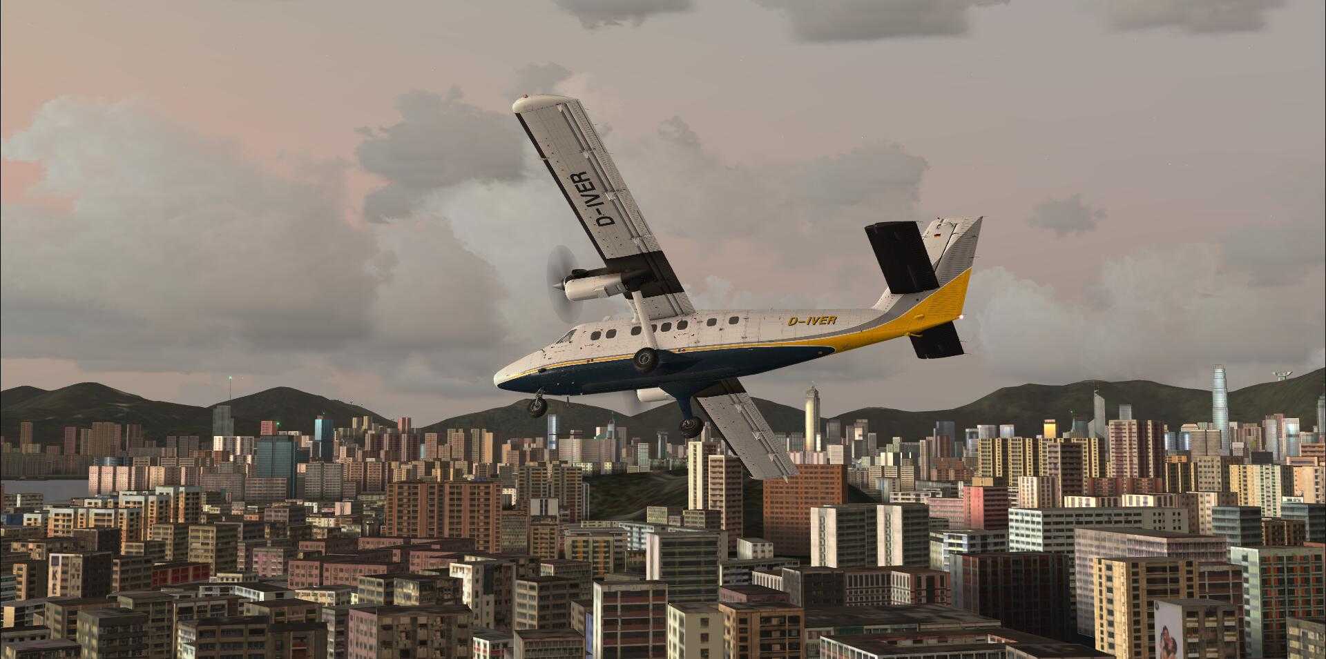 DHC-6 双水獭 香港的一次爬楼之行-7225 