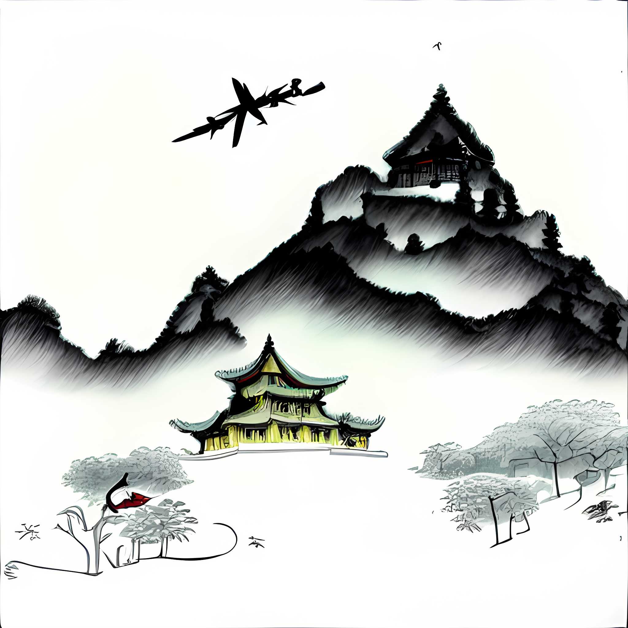 【视频】云乱水光浮紫翠，天含山气入青红-7918 