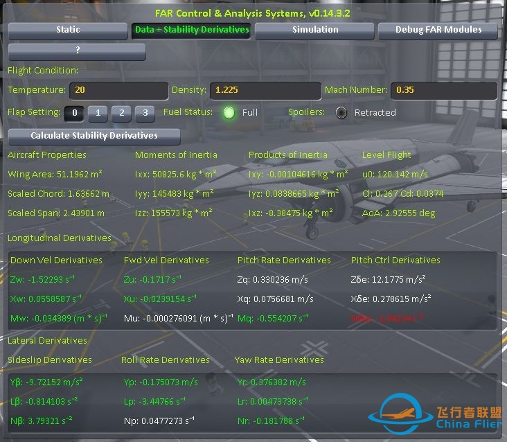 飞机的气动导数资料从哪里能获取？-6123 