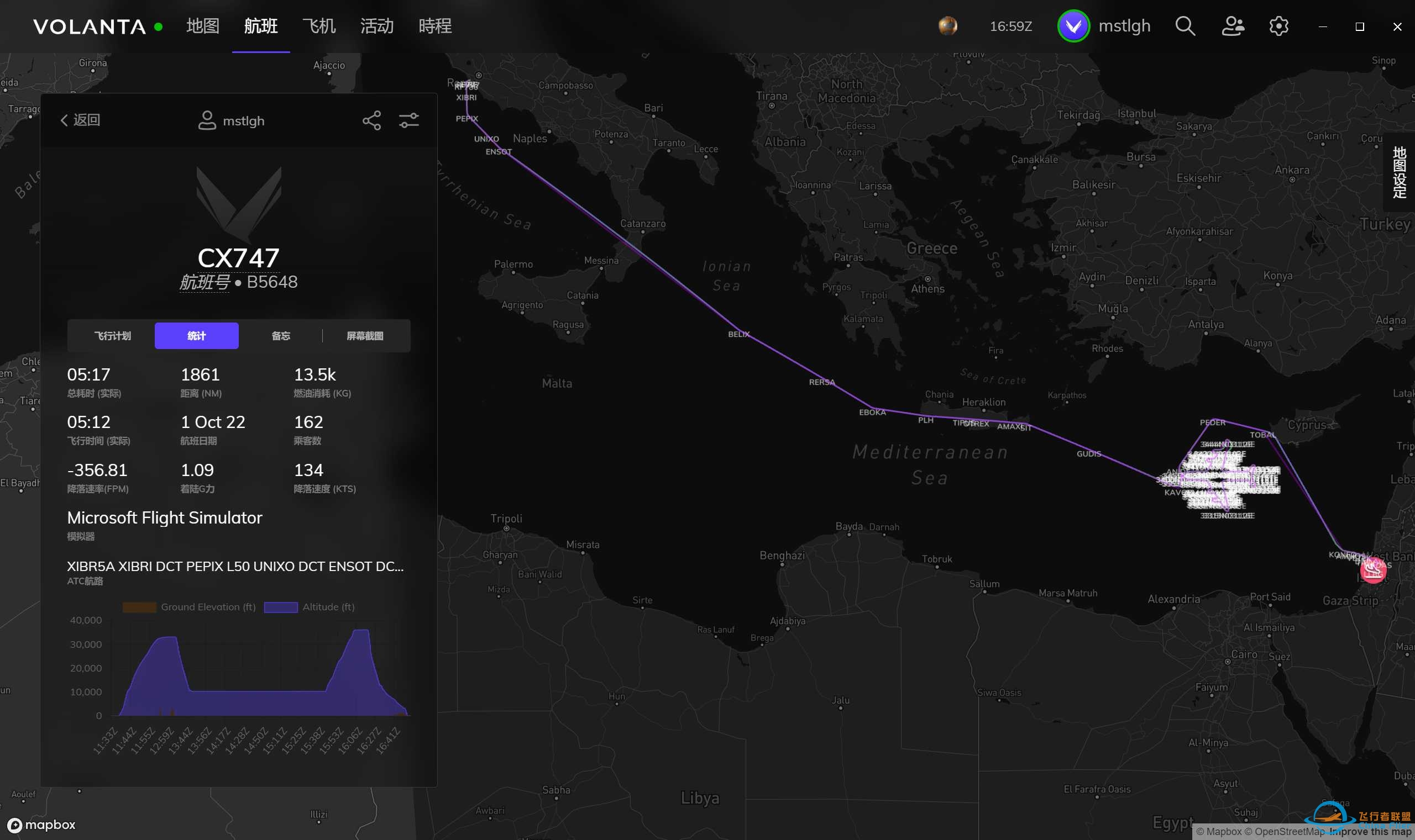 以色列航空B747天空绘图飞行V1.0-2044 