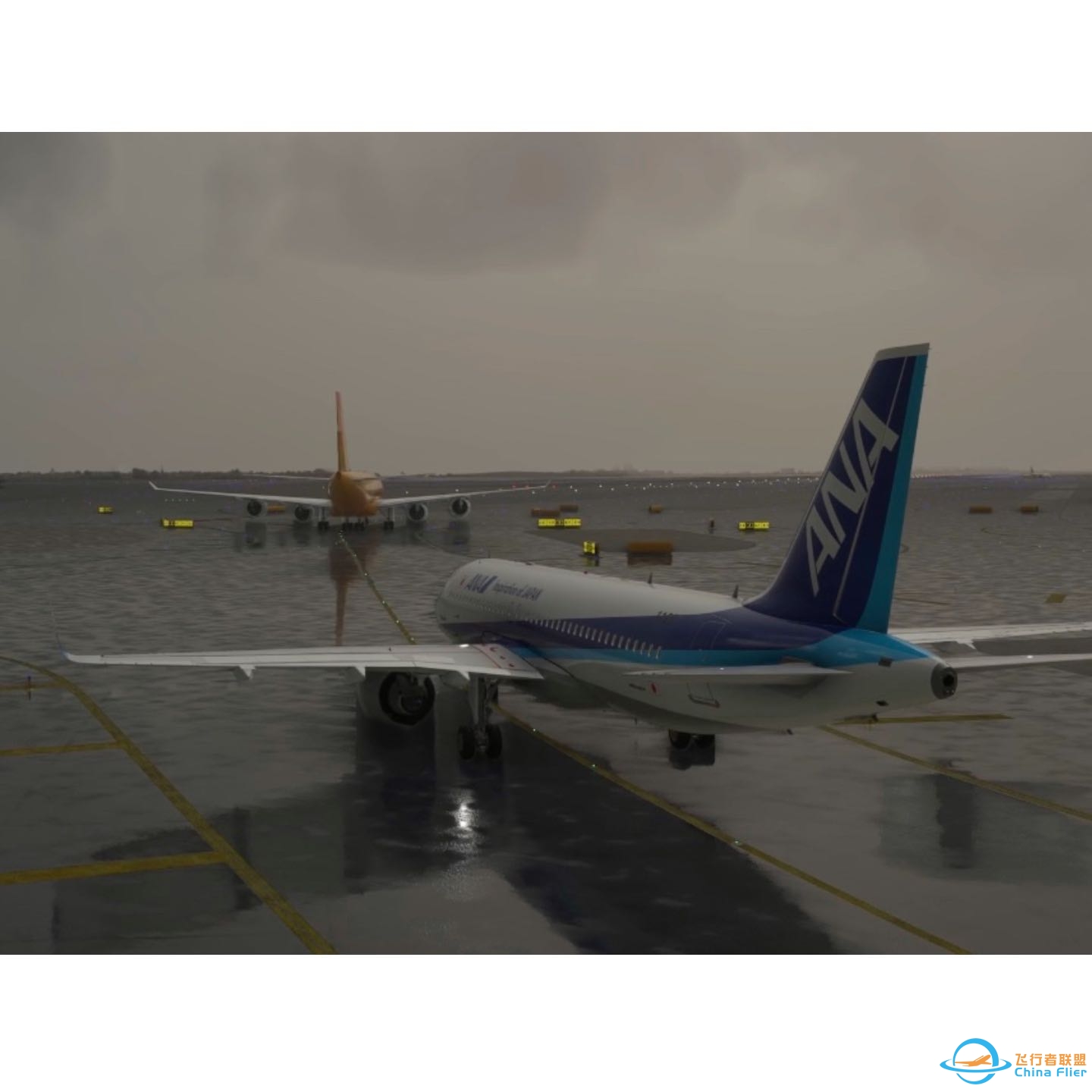 纽约，雨。 5000英尺上，霞光。-8981 