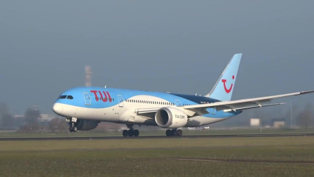实拍荷兰TUI航空波音787-8着陆-6300 