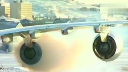 空客A380在极寒天气下启动引擎，网友：这油掺得水真不少-3270 