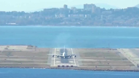 空客A380在尼斯蓝色海岸机场降落，跑道很短！-8290 