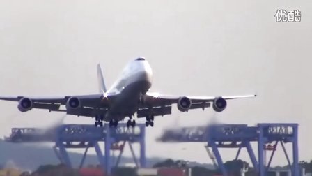 【震撼引擎声】汉莎航空波音747波士顿复飞-7403 
